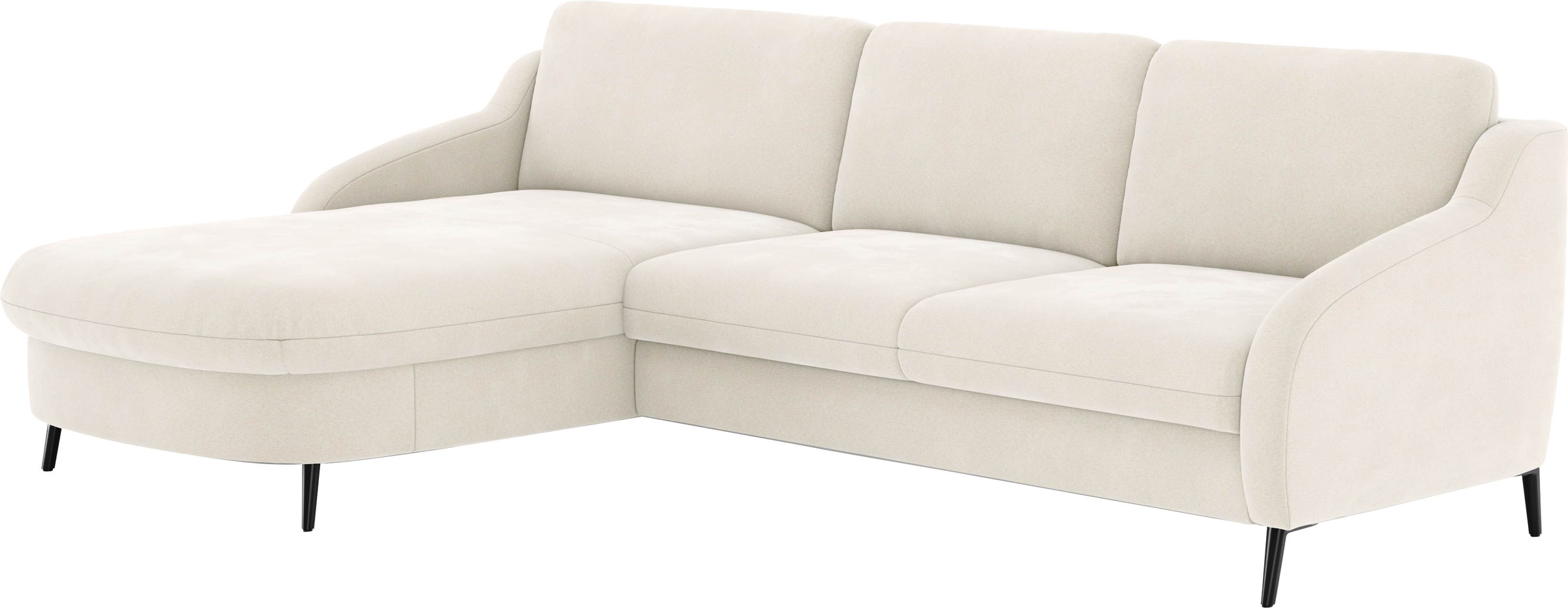 sit&more Ecksofa »Soul L-Form«, wahlweise mit Bettfunktion und Bettkasten oder Schubkasten
