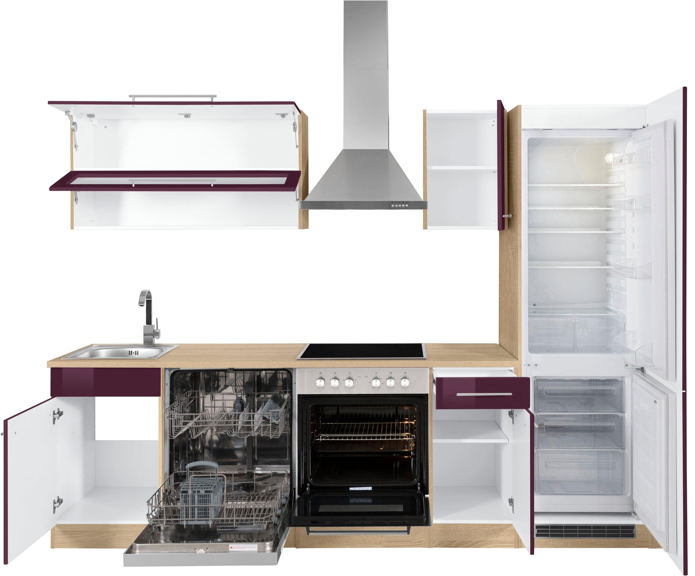 KOCHSTATION Küchenzeile »KS-Eton«, ohne E-Geräte, Breite 270 cm