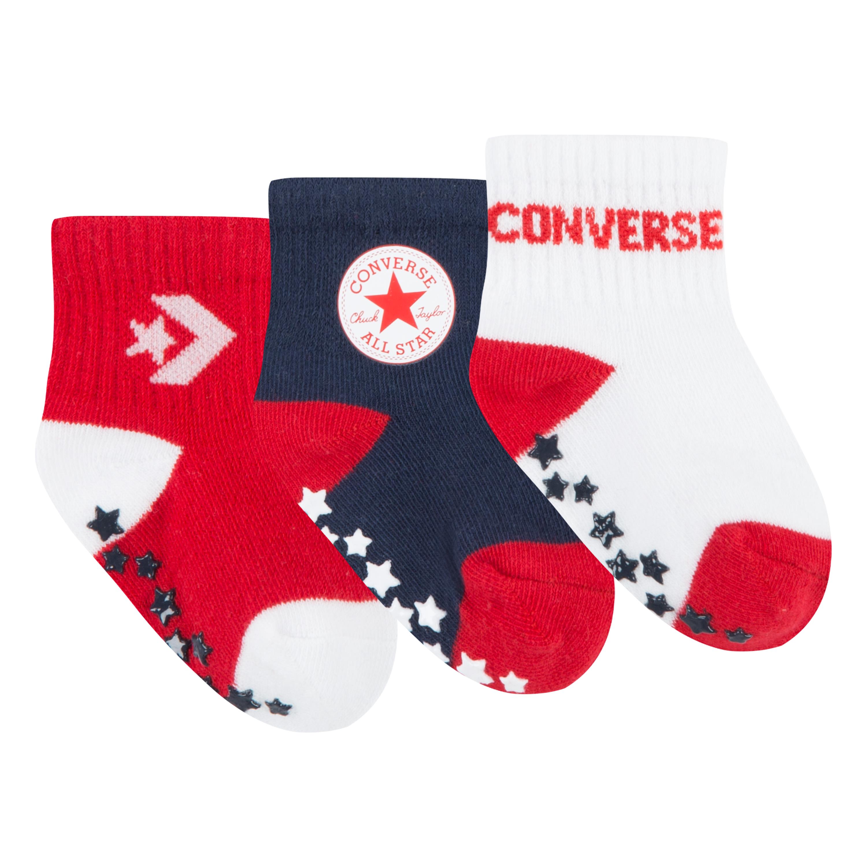 Thumbnail - Converse ABS-Socken "CHN CNVS A/O STAR GRIPPER PACK", (3 Paar), für Babys und Kleinkinder