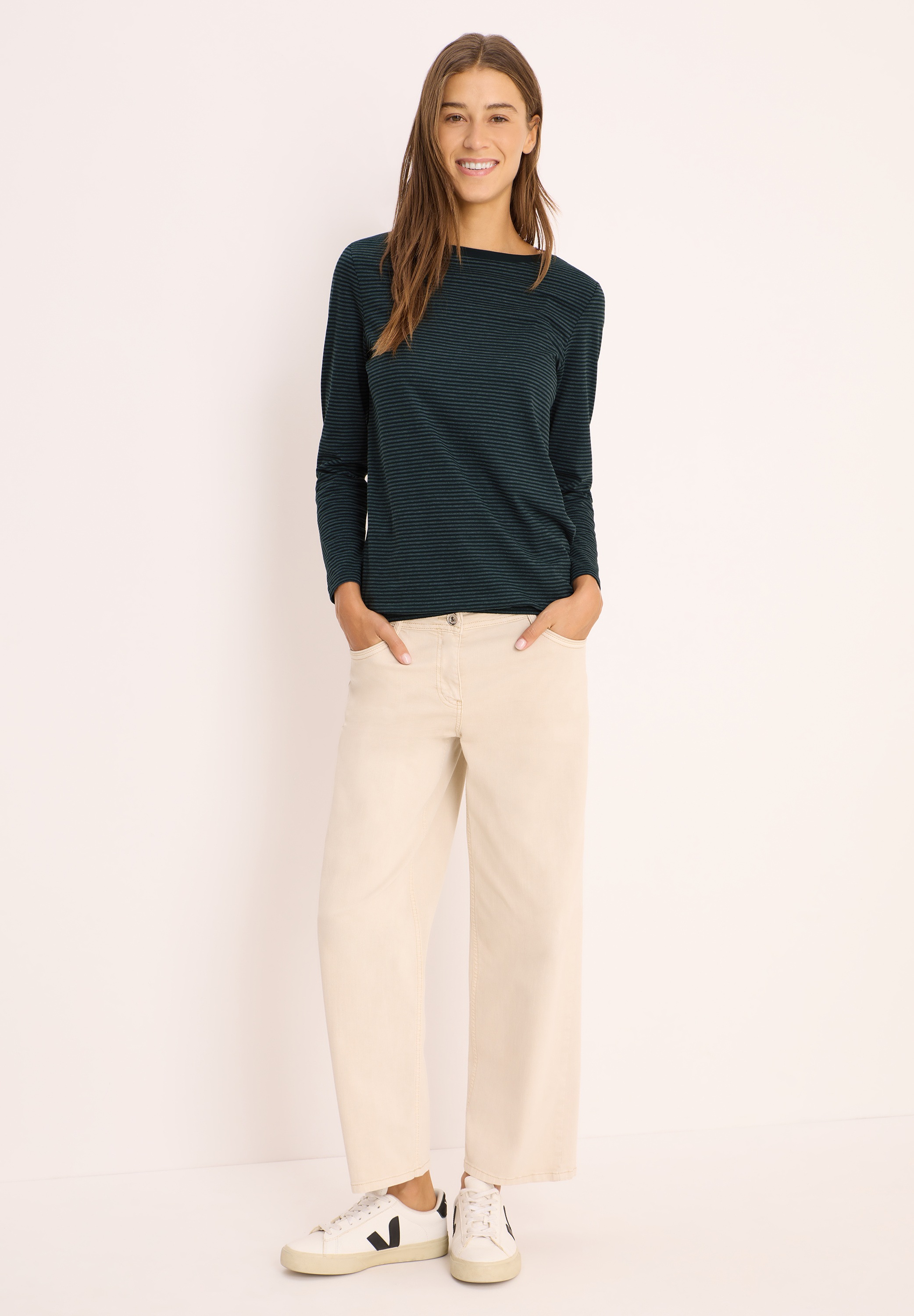 Cecil Langarmshirt, im soften Baumwoll-Mix