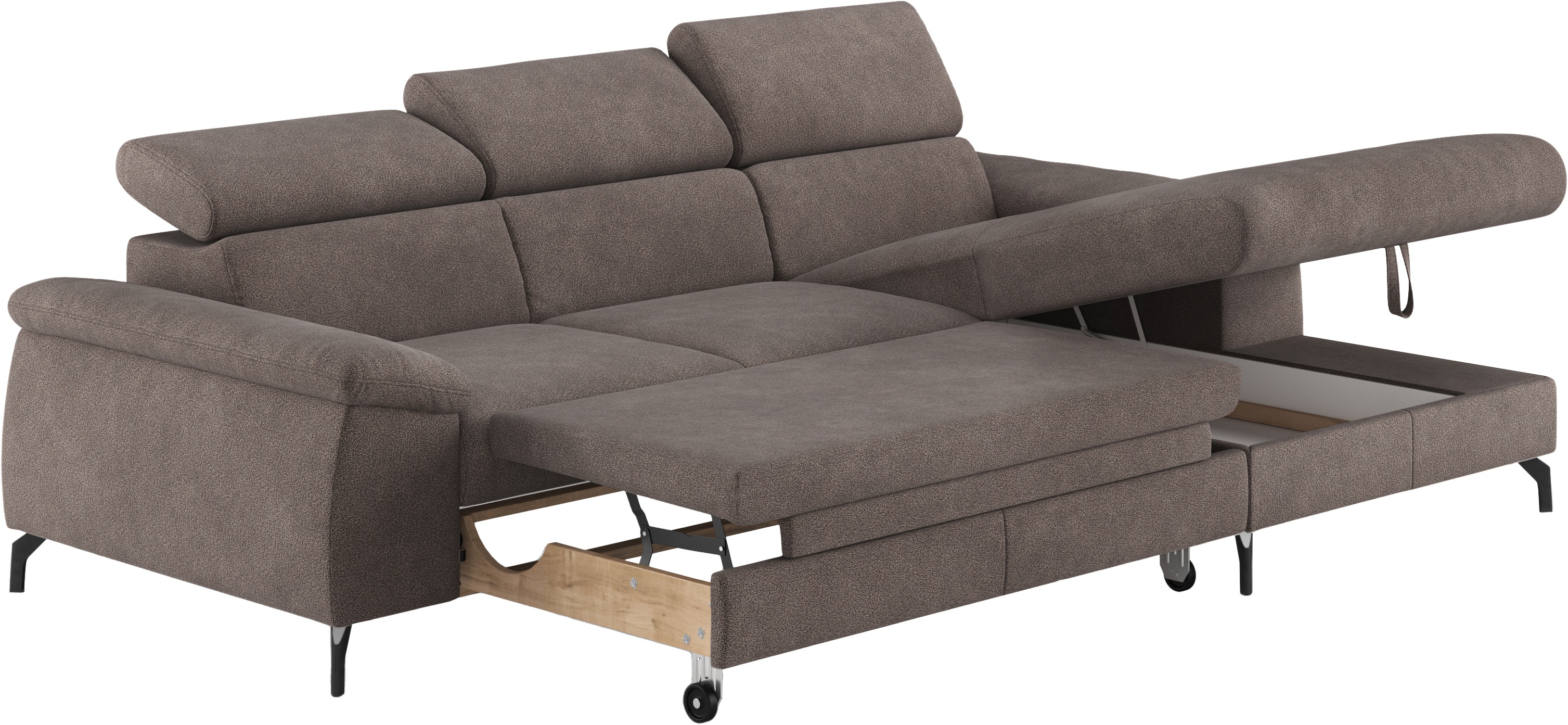 Thumbnail - COTTA Ecksofa "Kitty L-Form, B: 242 cm" mit Kopfteilverstellung, optional Bettfunktion & Bettkasten