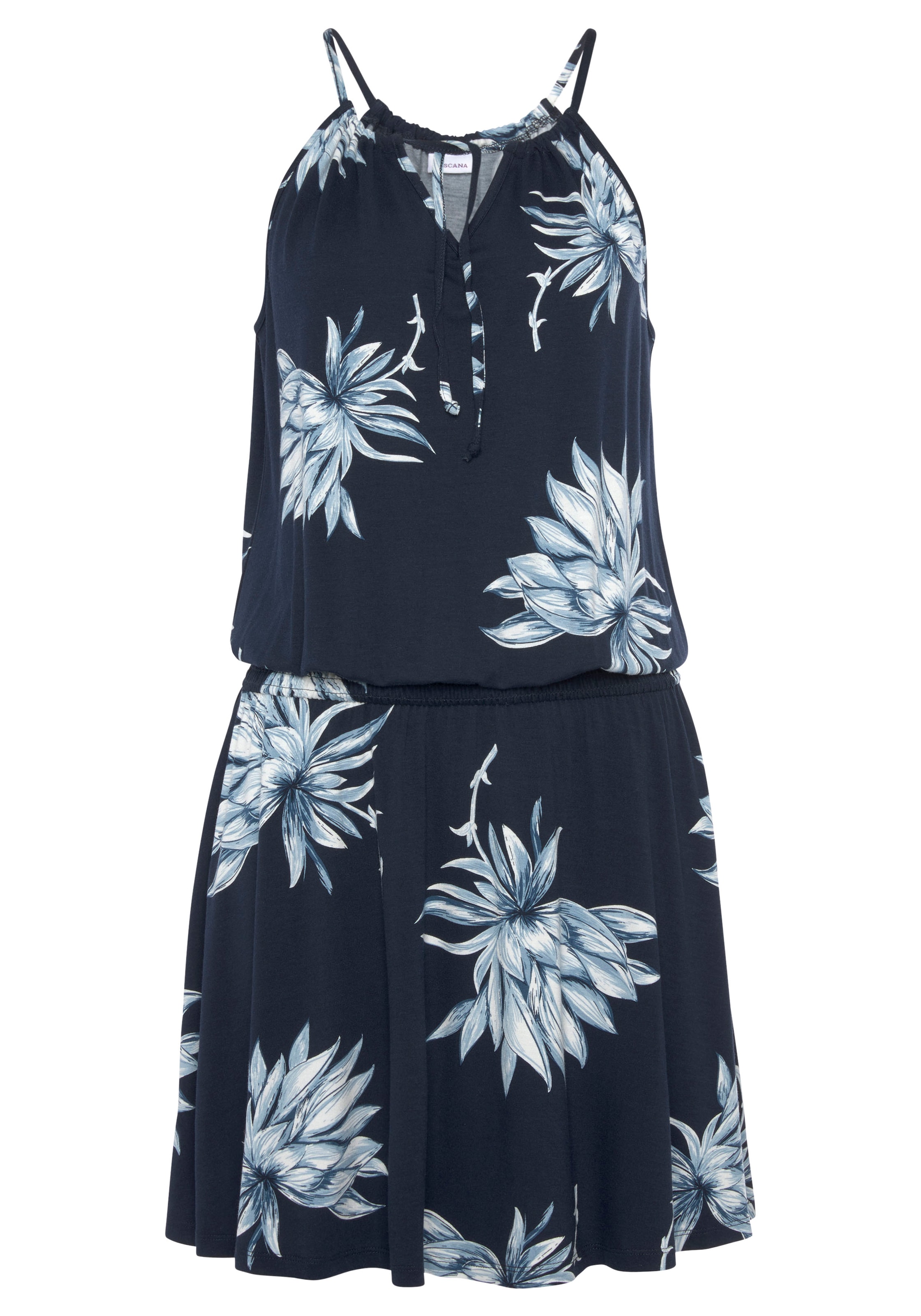 LASCANA Jerseykleid, mit Blumendruck online | BAUR bestellen
