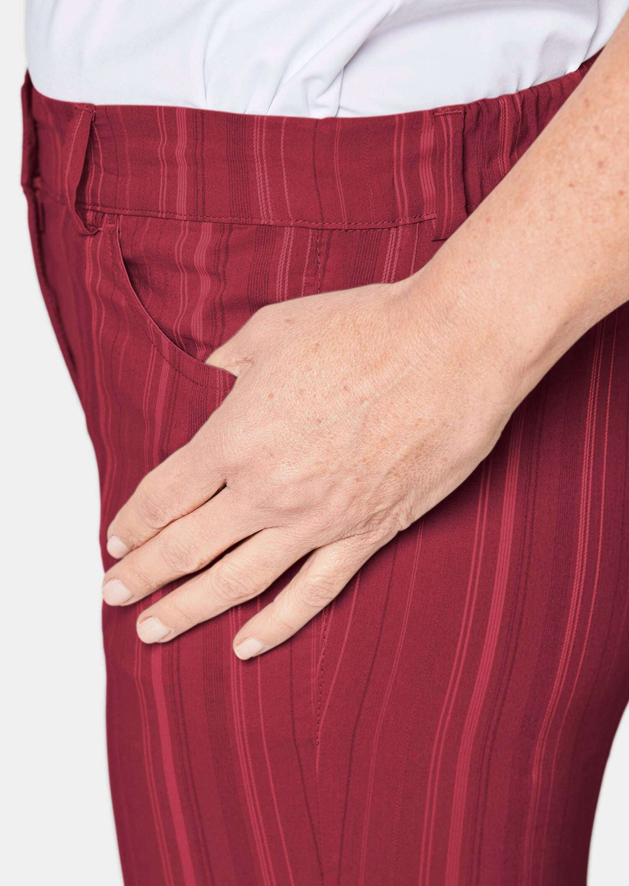 GOLDNER Stoffhose »Sportliche Strukturhose in elastischer Ware«