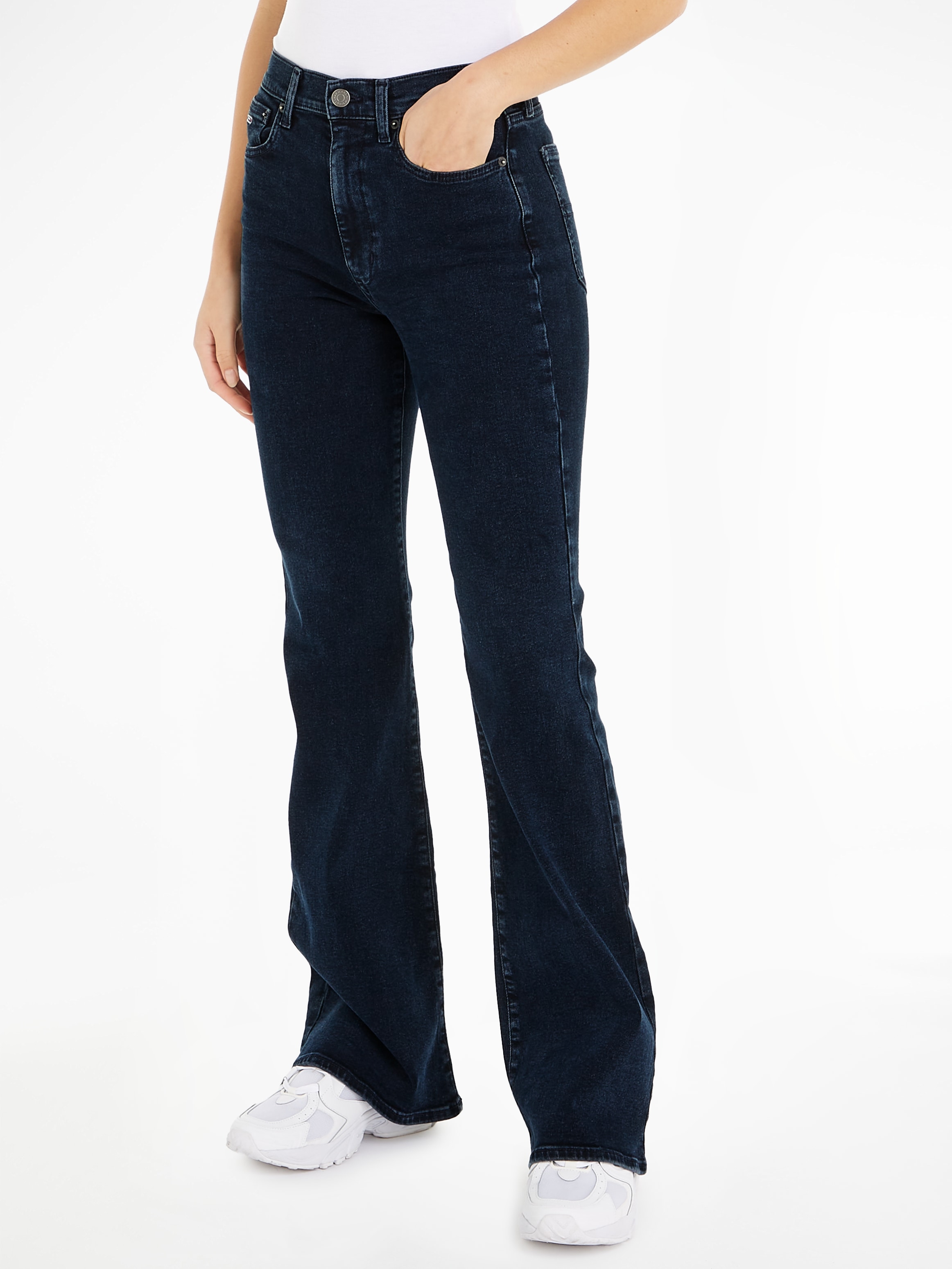 Schlagjeans »Tommy Jeans SYLVIA - High waist - Flared Denim Jeans«, mit...