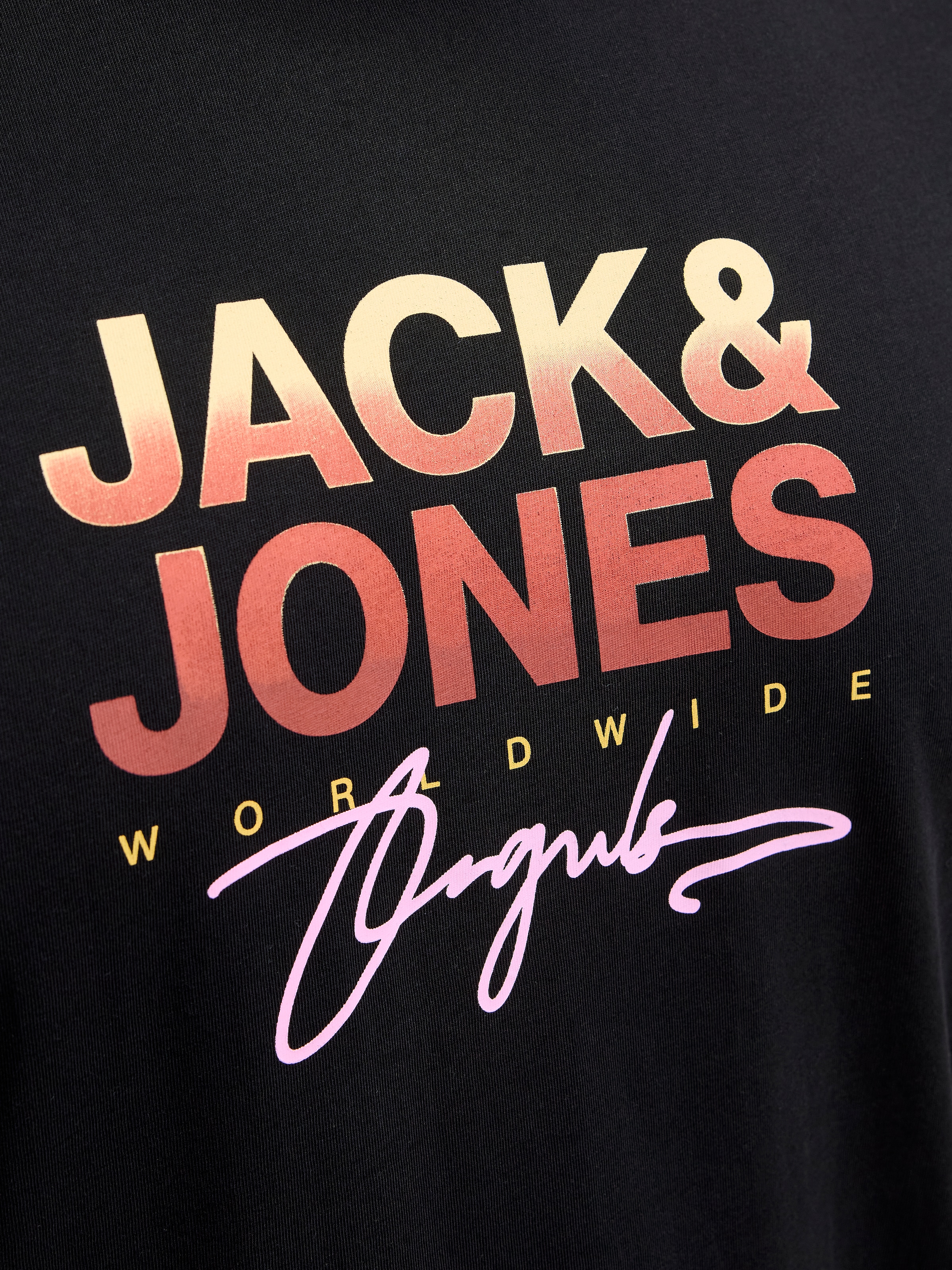 Jack & Jones PlusSize Print-Shirt »JORCANGGU TEE SS CREW NECK FST PLS«, mit Logo Print