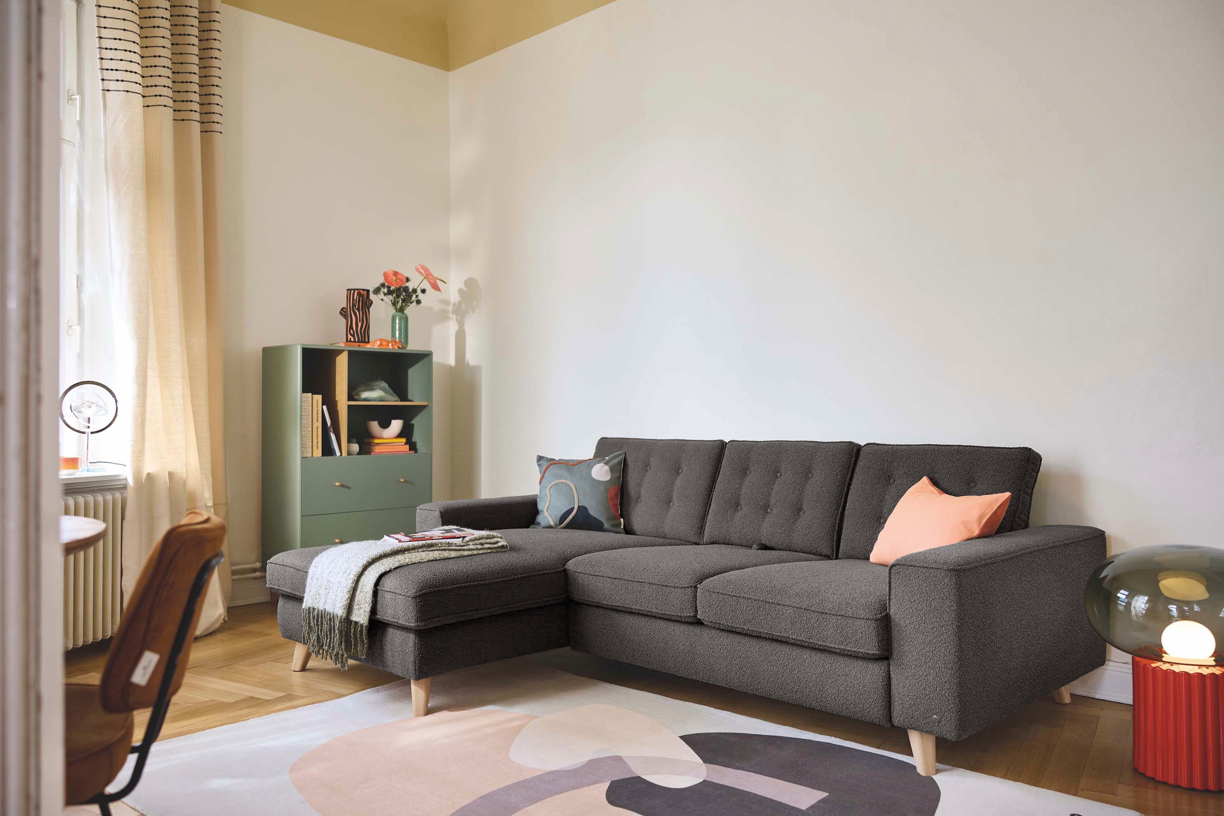 Ecksofa »Nordic Shift Chic«, wahlweise mit Bettfunktion und Bettkasten