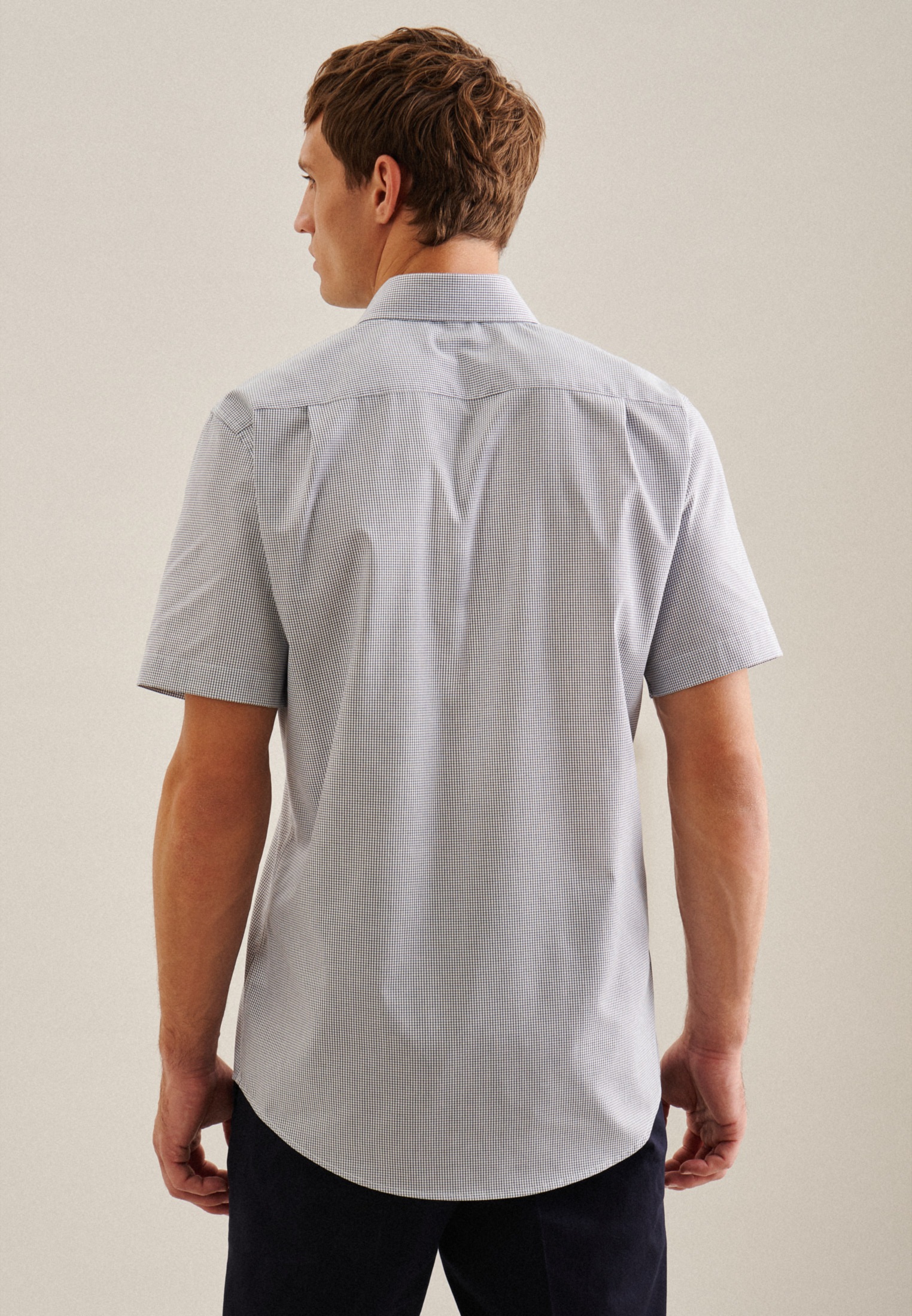 seidensticker Businesshemd "Regular" Regular 1/2 Kentkragen Karo günstig online kaufen