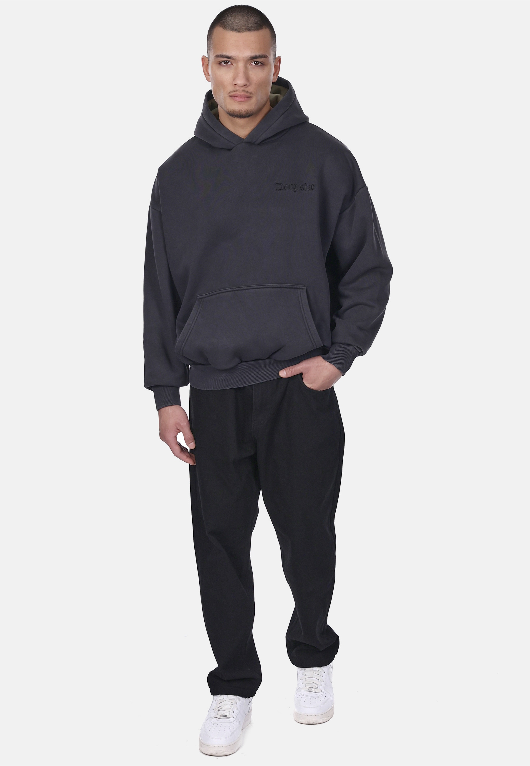Dropsize Kapuzensweatshirt »Dropsize HEAVY OVERSIZE EMBO HOODIE«, 1 Stk.
