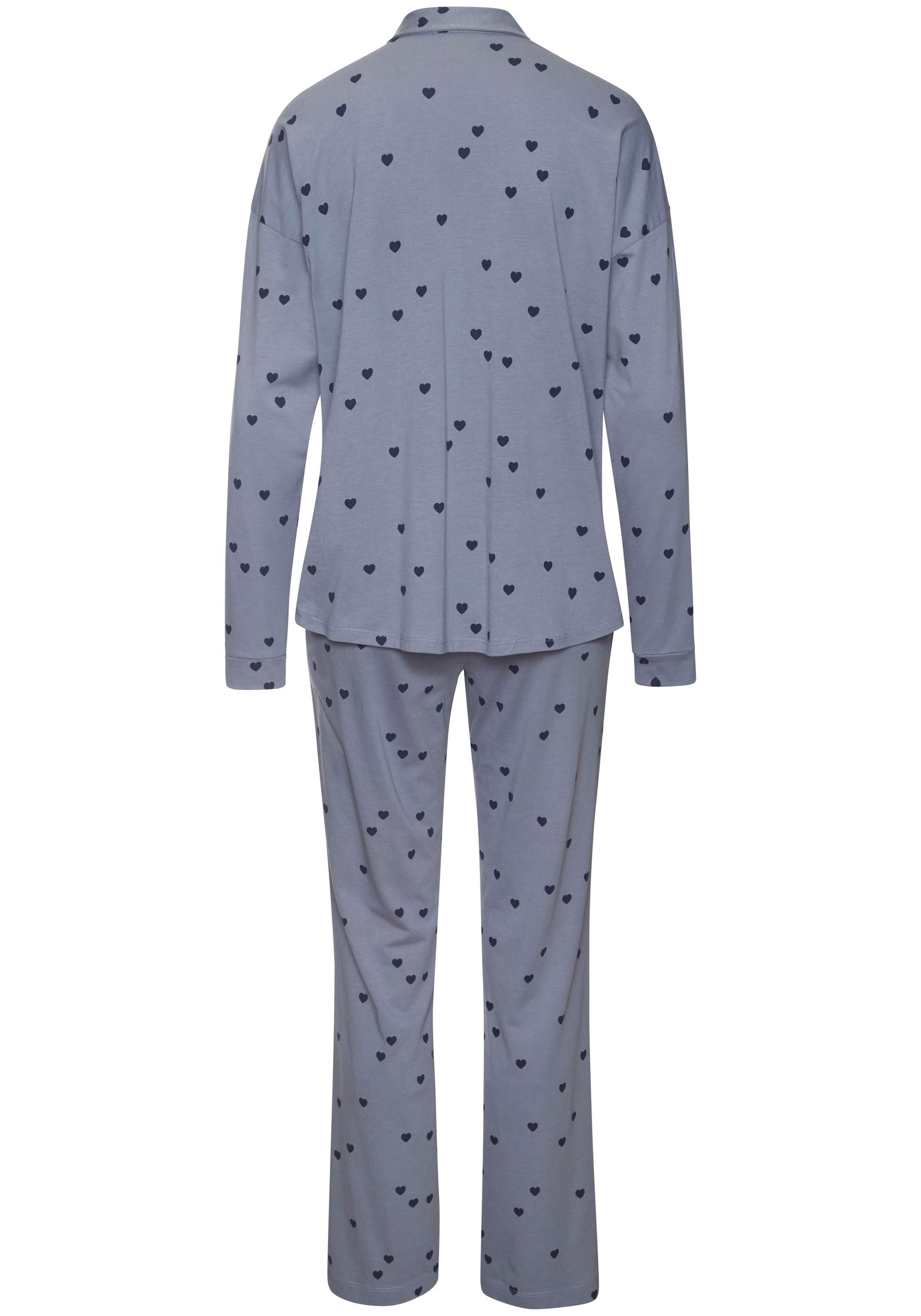 Vivance Dreams Pyjama, (2 tlg.), in klassischem Schnitt
