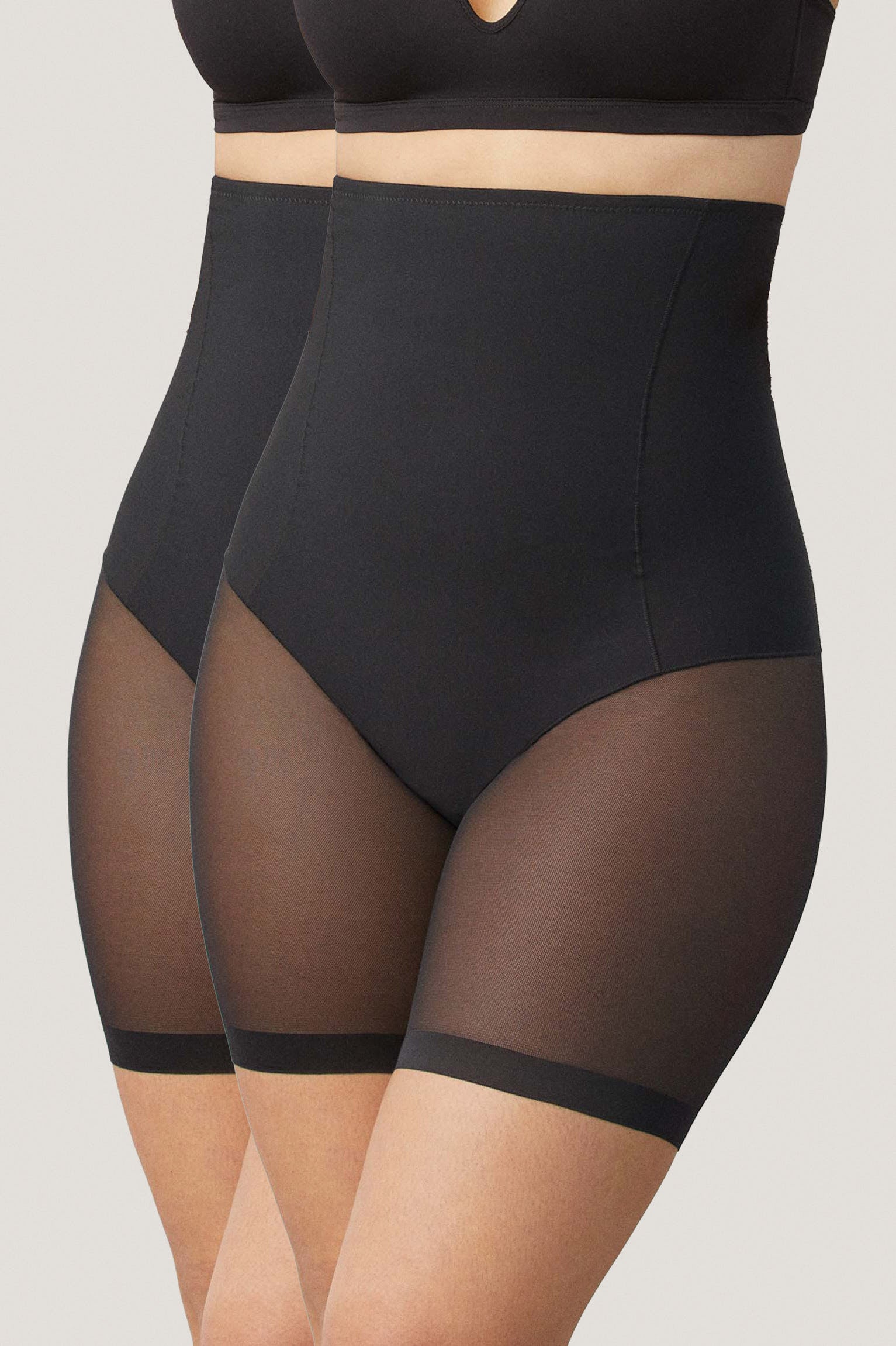 YSABEL MORA Shapinghose 2er Pack, hoch geschnitten, längeres Bein mit Tüll, günstig online kaufen