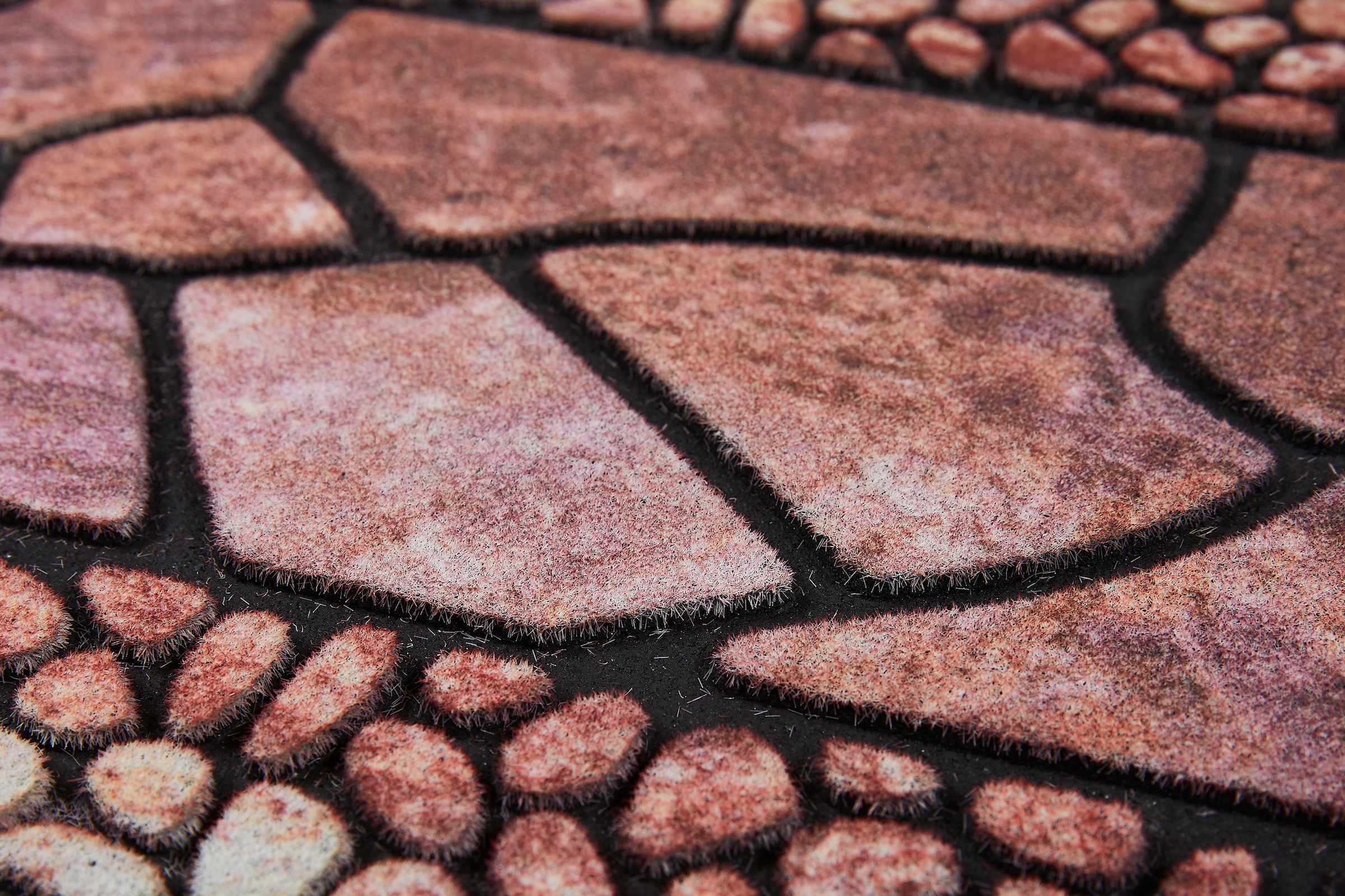 Andiamo Stufenmatte »Outdoor, 2er Set«, rechteckig, 6 mm Höhe, Outdoor-Stufenmatten, Stein Motiv, Gartenbereich, Außenbereich
