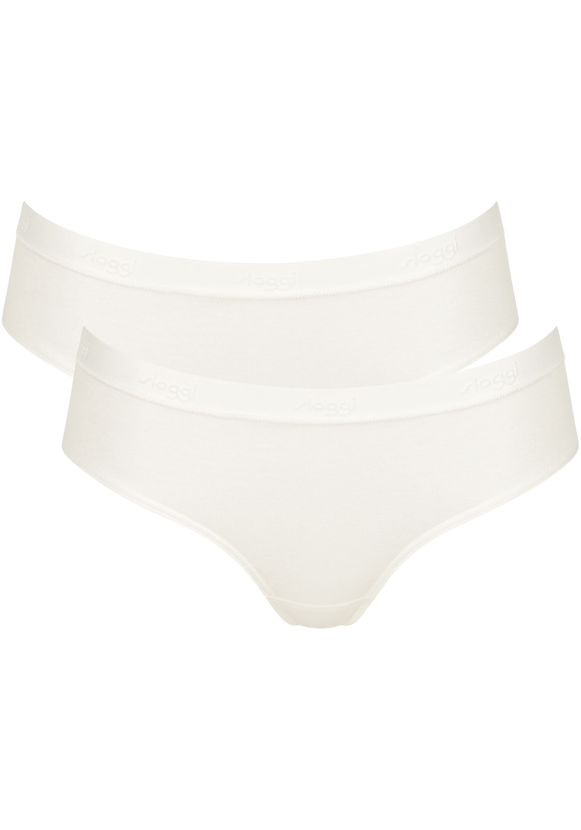 Sloggi Hipster Femme - Lot De 2, 76% Polyamide 24% élasthanne, Super Doux, Confortable Pour Tous Les Jours