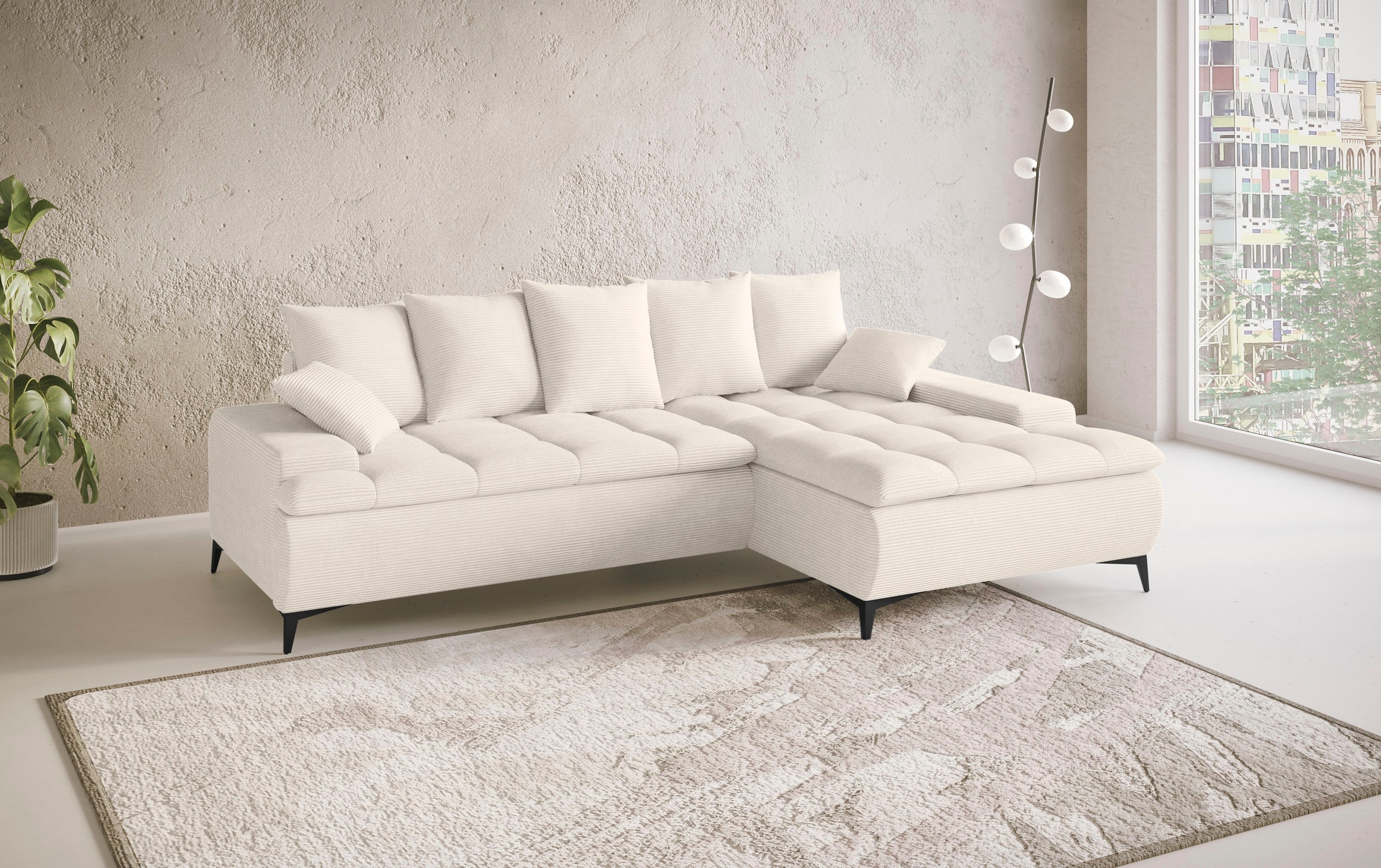 Mr. Couch Ecksofa »Haiti III, L-Form«, Mit Kaltschaum, bis 140 kg belastbar