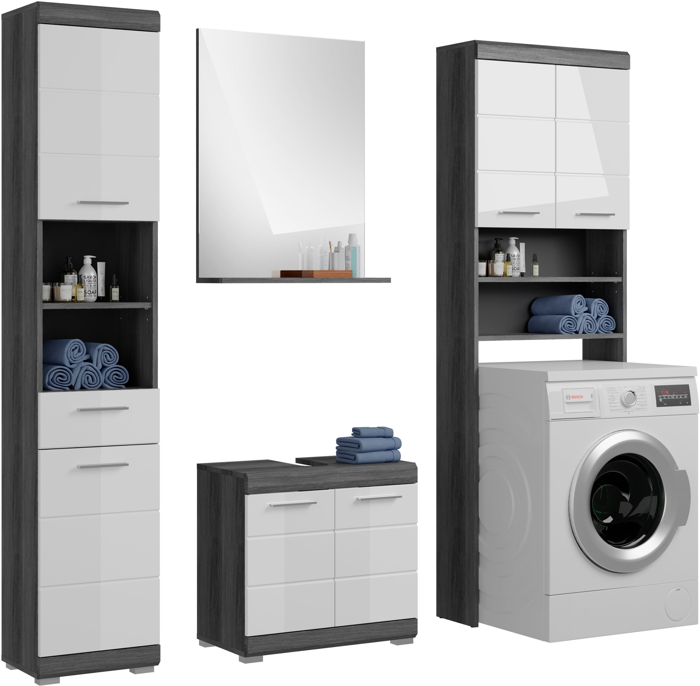 INOSIGN Badmöbel-Set "Siena, 4 teilig, bestehend aus:" Set, TOPSELLER, 4 St günstig online kaufen