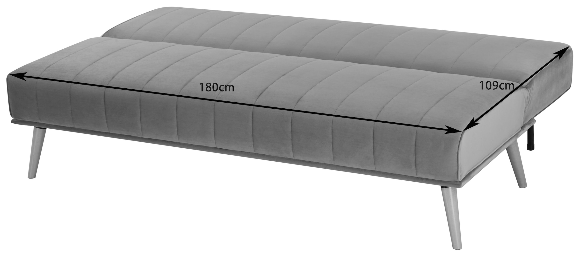 INOSIGN Schlafsofa »LUMINARA Gästesofa, Bettsofa, Couch mit Schlaffunktion, Loungesofa«, durch verstellbare Rückenlehne u. Bettfunktion, Webstoff-Bezug