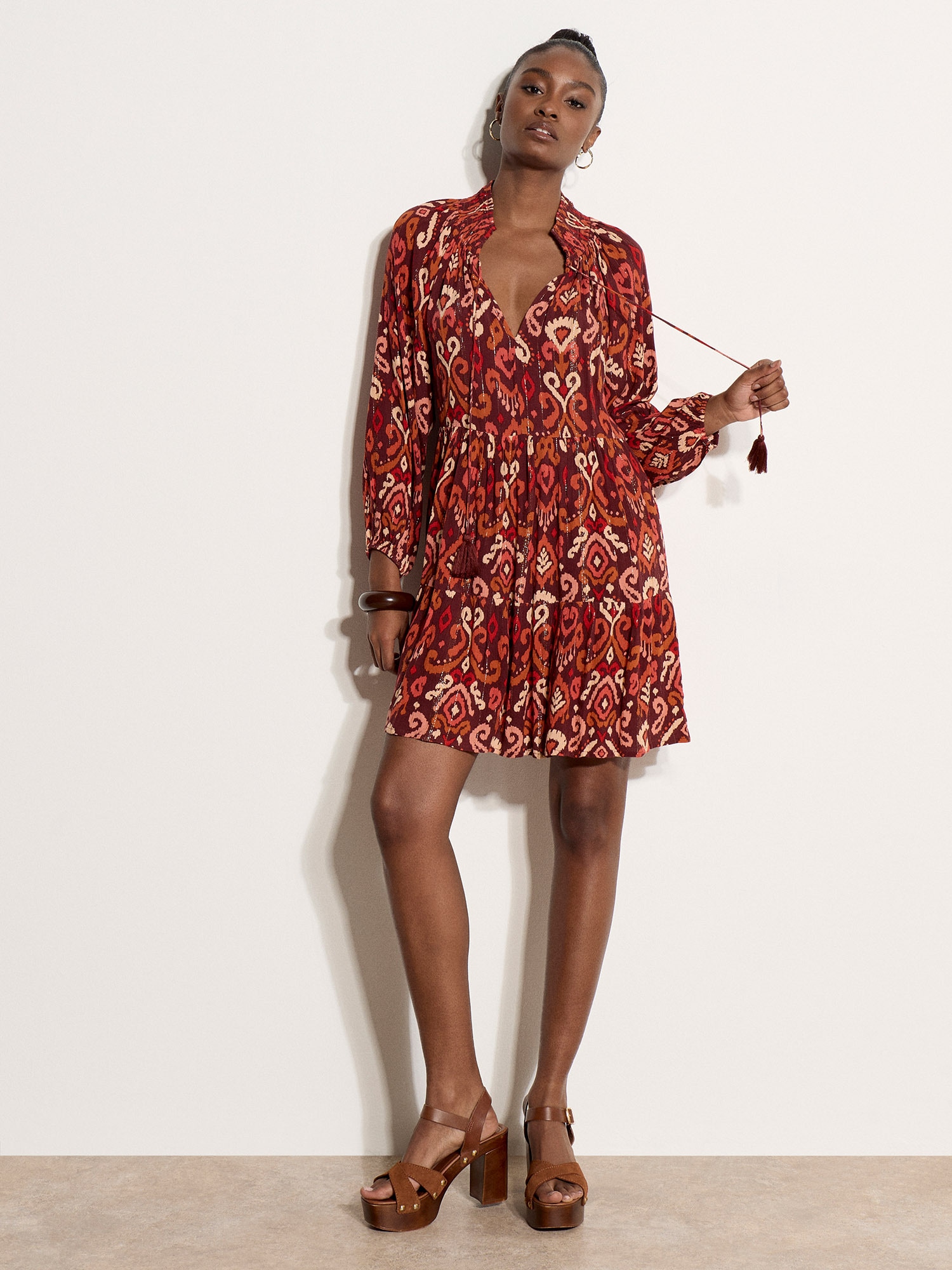 Apricot Midikleid »Midikleid« Rüschen