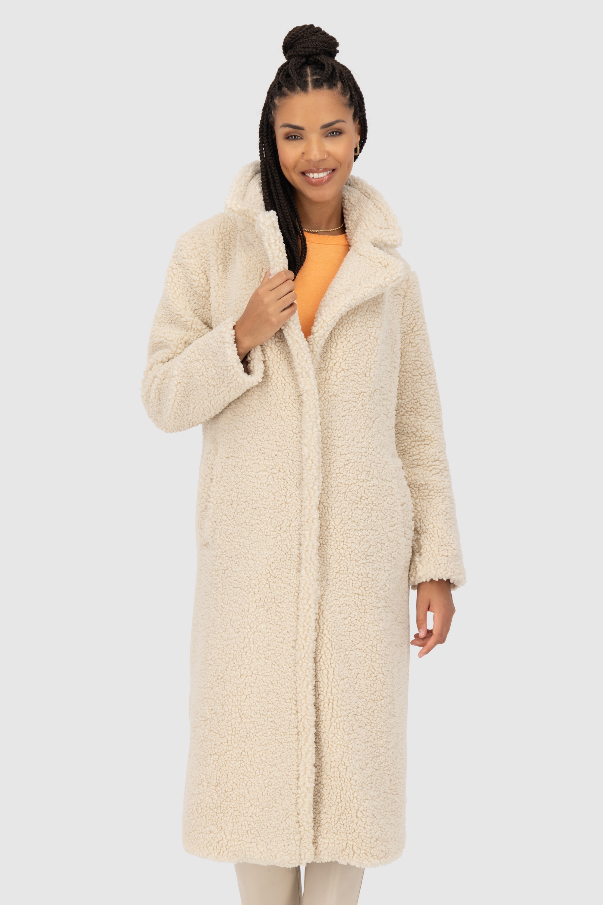 Alife & Kickin Winterjacke "Damen HariAK A" Kuscheliger langer Teddy Winter günstig online kaufen