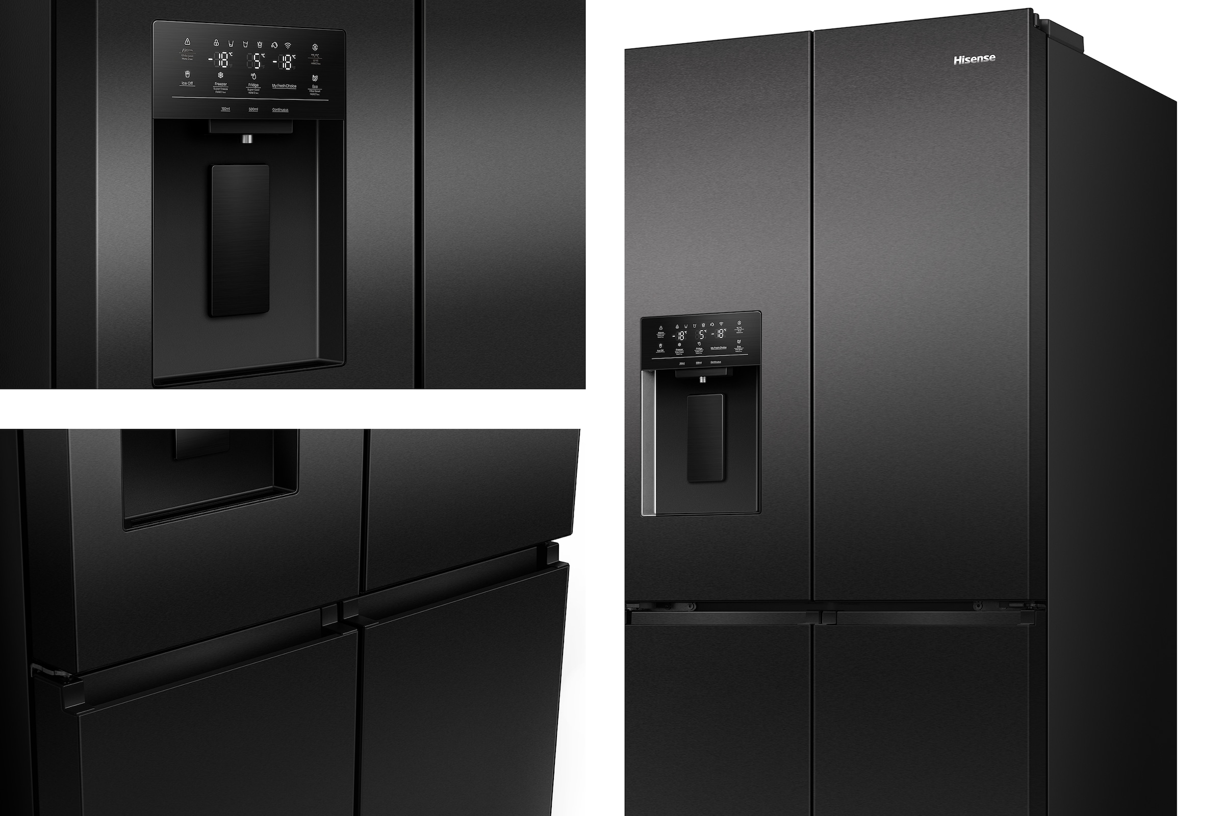 Hisense Multi Door »RQ5P470SYFD«, Wasser-/Eisspender