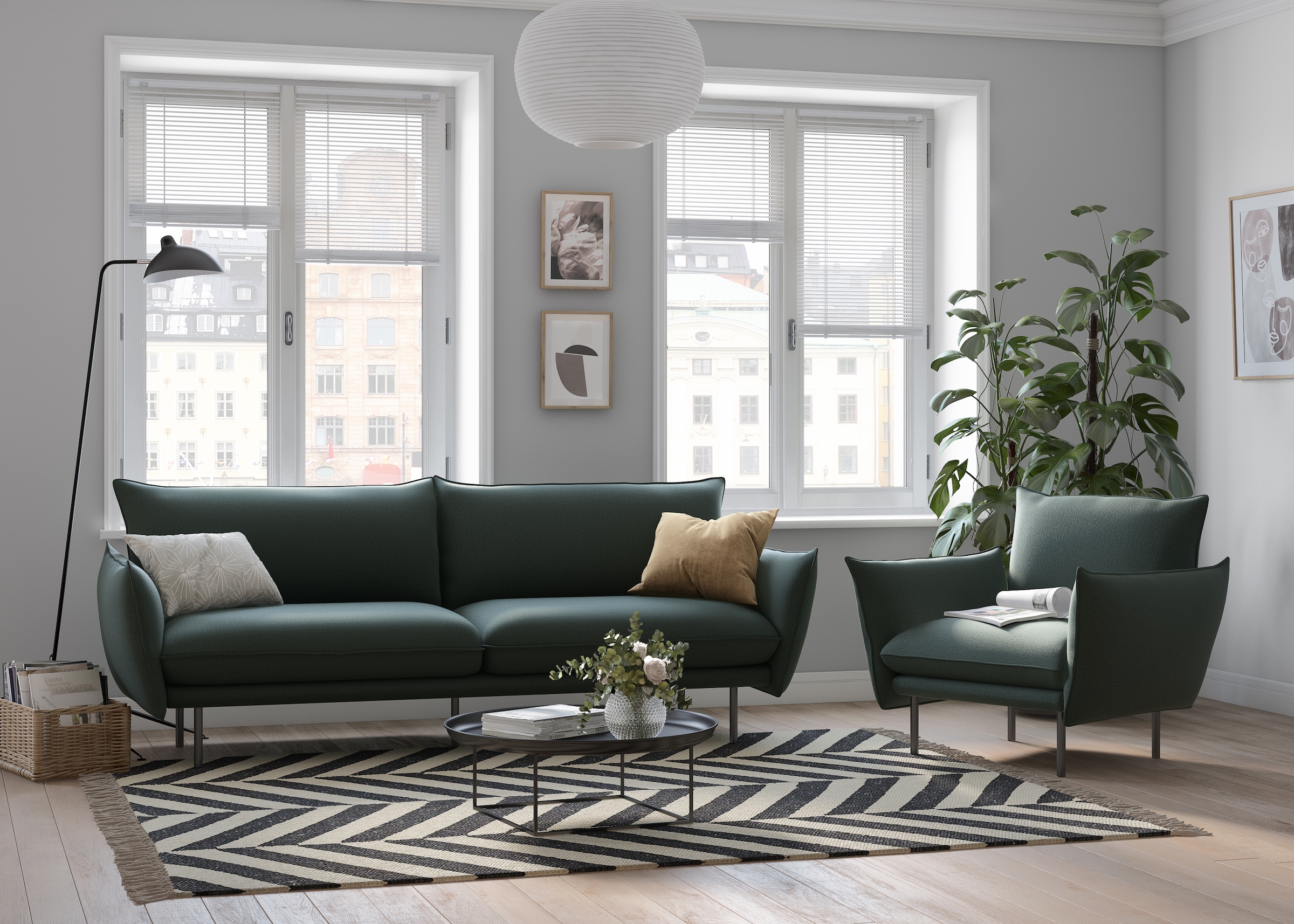andas Sessel »Stine Cocktailsessel«, Besonderes Design durch Kissenoptik und Keder, by Morten Georgsen
