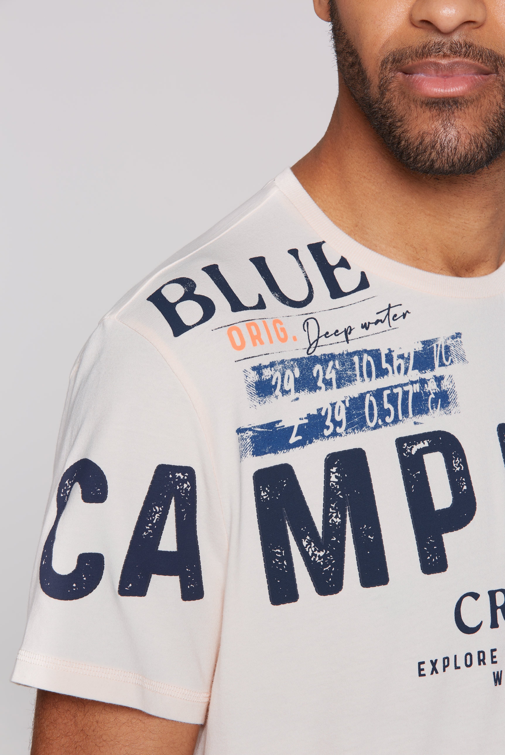CAMP DAVID Rundhalsshirt, mit Baumwolle