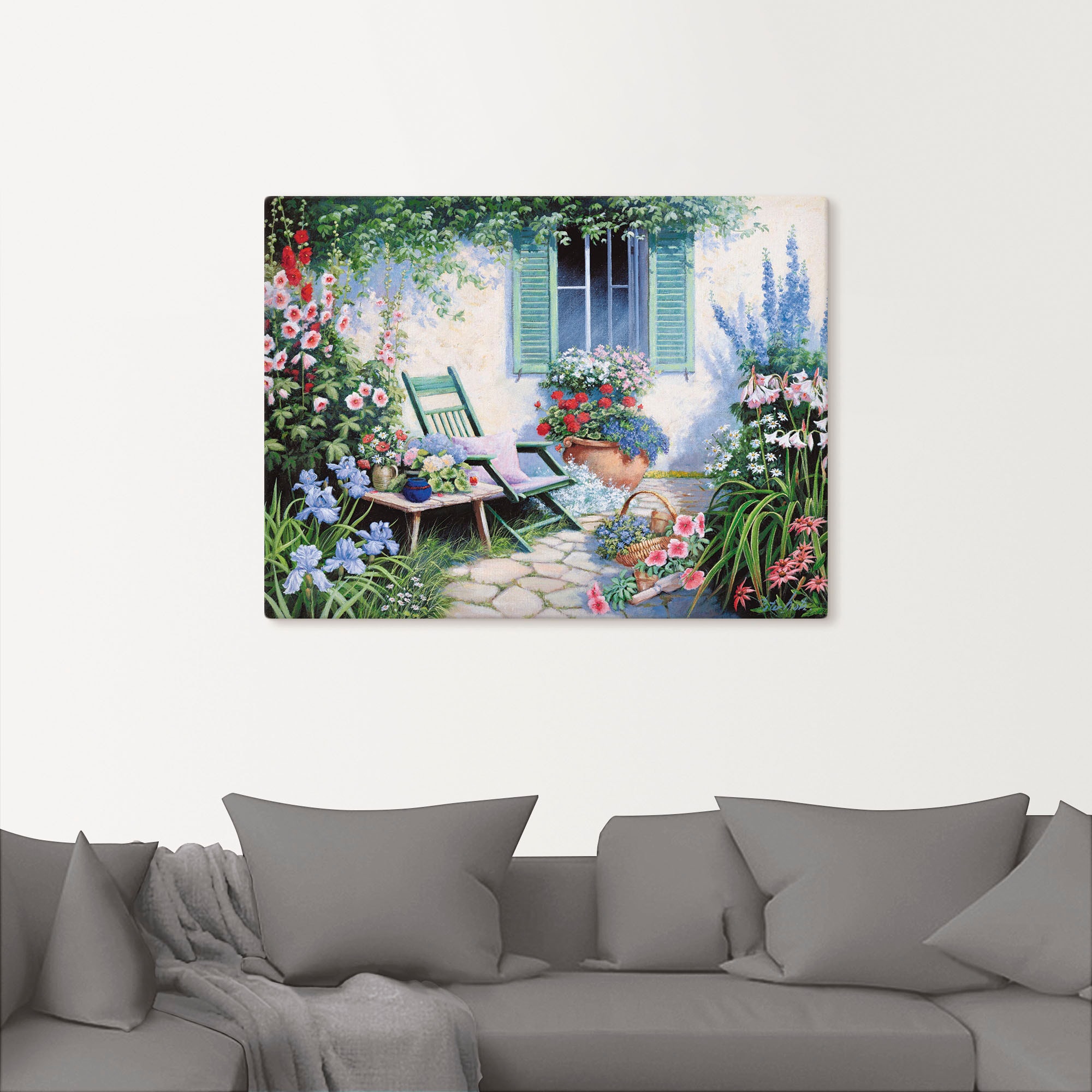Artland Wandbild »Ein schöner Platz«, Garten, (1 St.), als Leinwandbild,  Wandaufkleber oder Poster in versch. Größen kaufen | BAUR