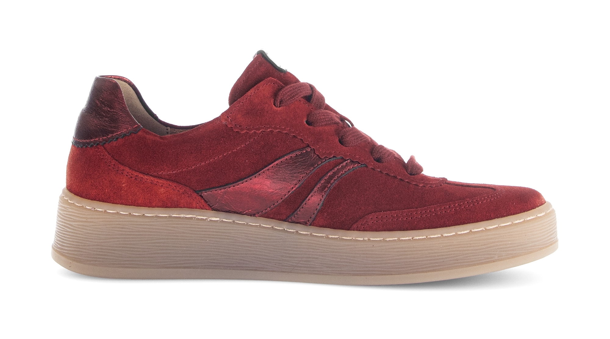 Gabor Plateausneaker »FLORENZ«, Freizeitschuh, Halbschuh, Schnürschuh in Bequemweite G (= weit)