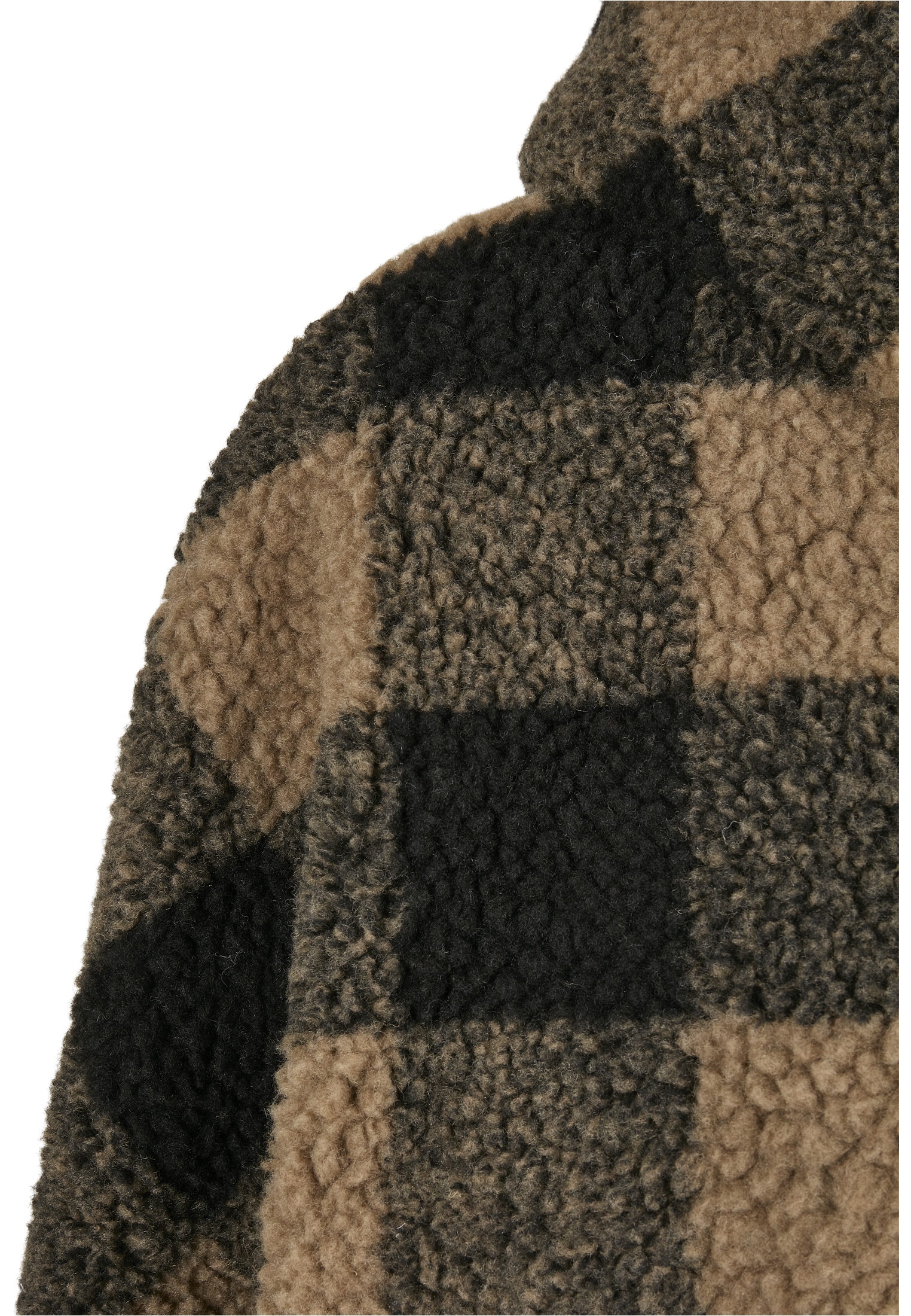 (1 online Hooded Jacket«, ohne URBAN bestellen Winterjacke Oversized Ladies BAUR Check Sherpa | St.), Kapuze CLASSICS »Damen