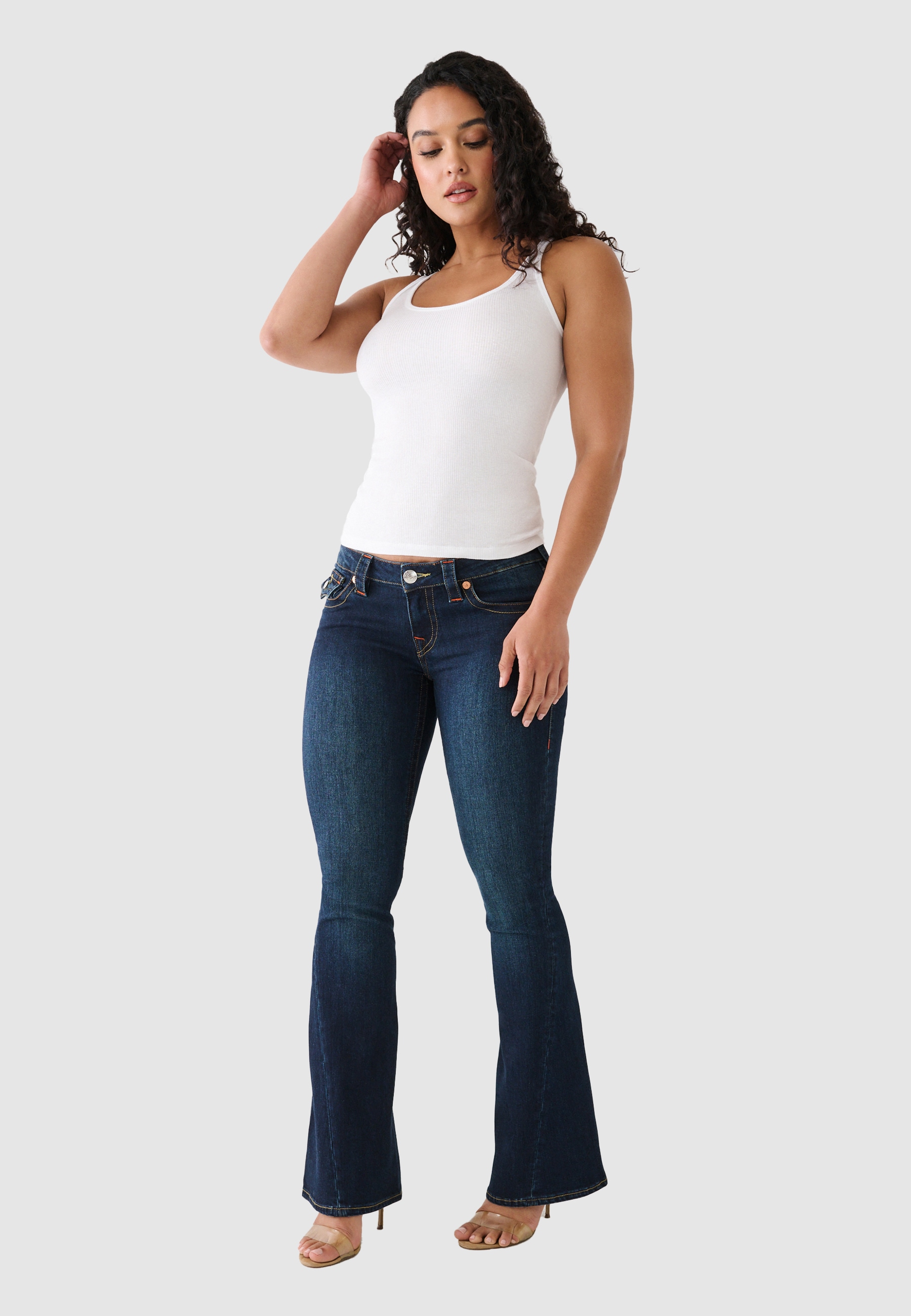 True Religion Bootcut-Jeans »JOEY LOW RISE FLARE« Baumwollmischung, Flared fit