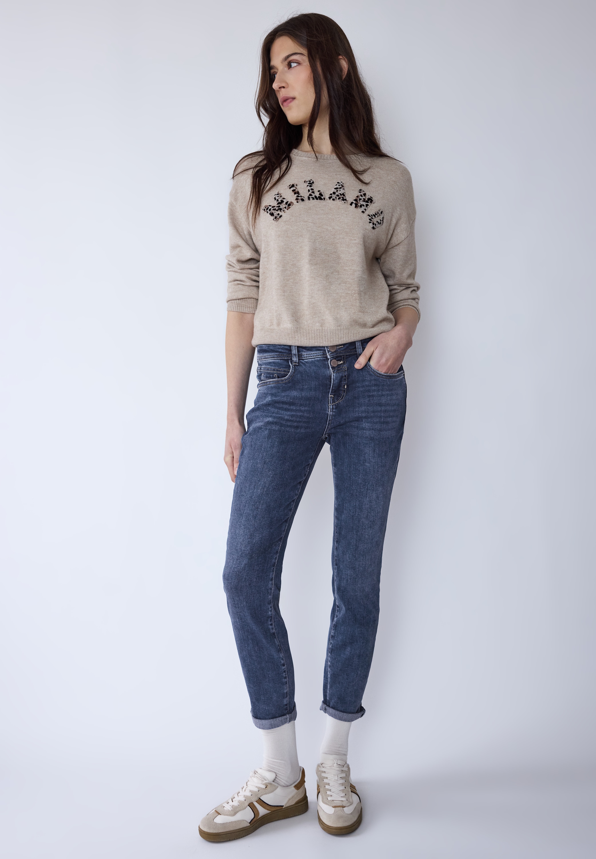 STREET ONE STUDIO Slim-fit-Jeans 5-Pocket-Style