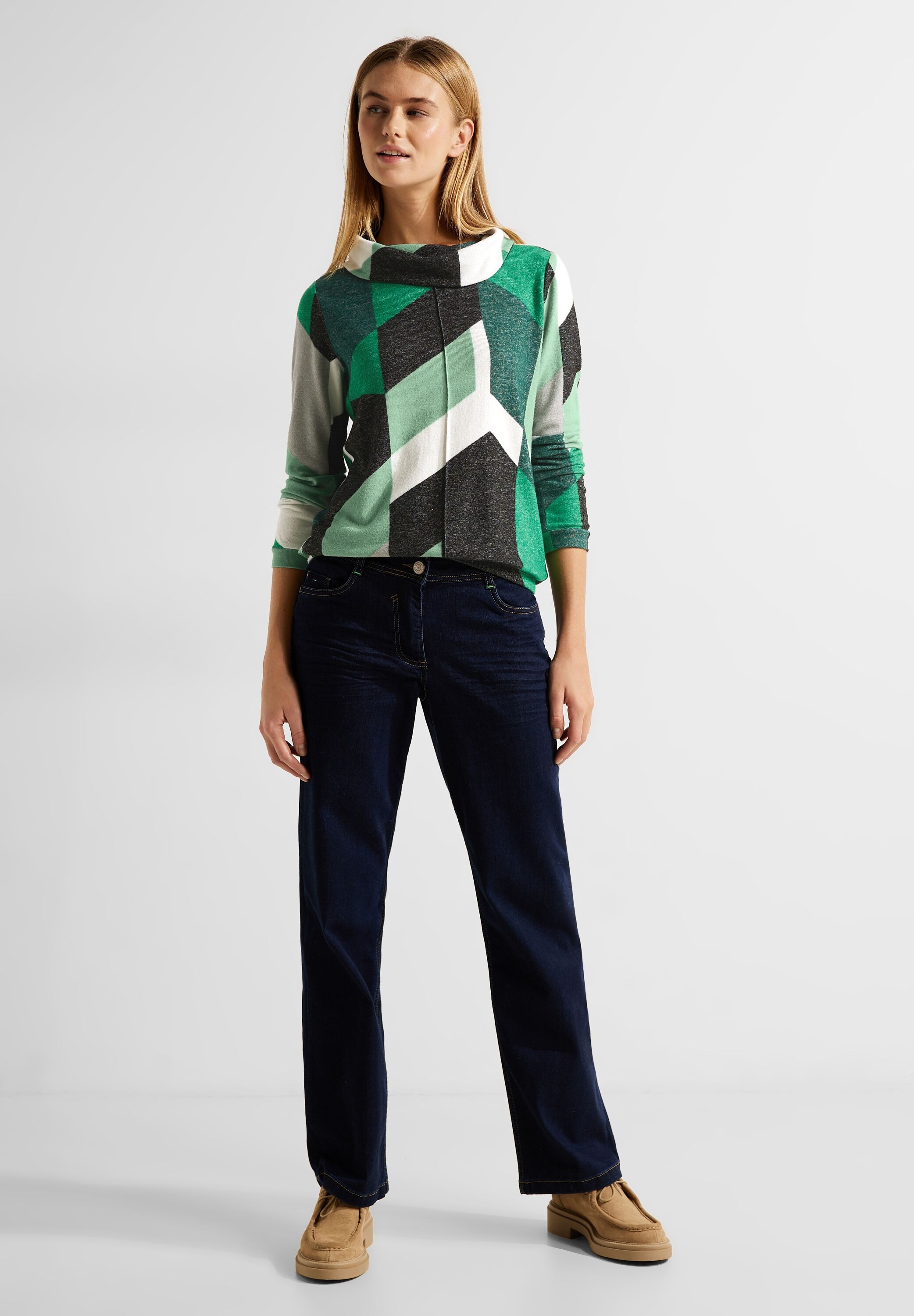 Cecil Langarmshirt, im grafischen Design