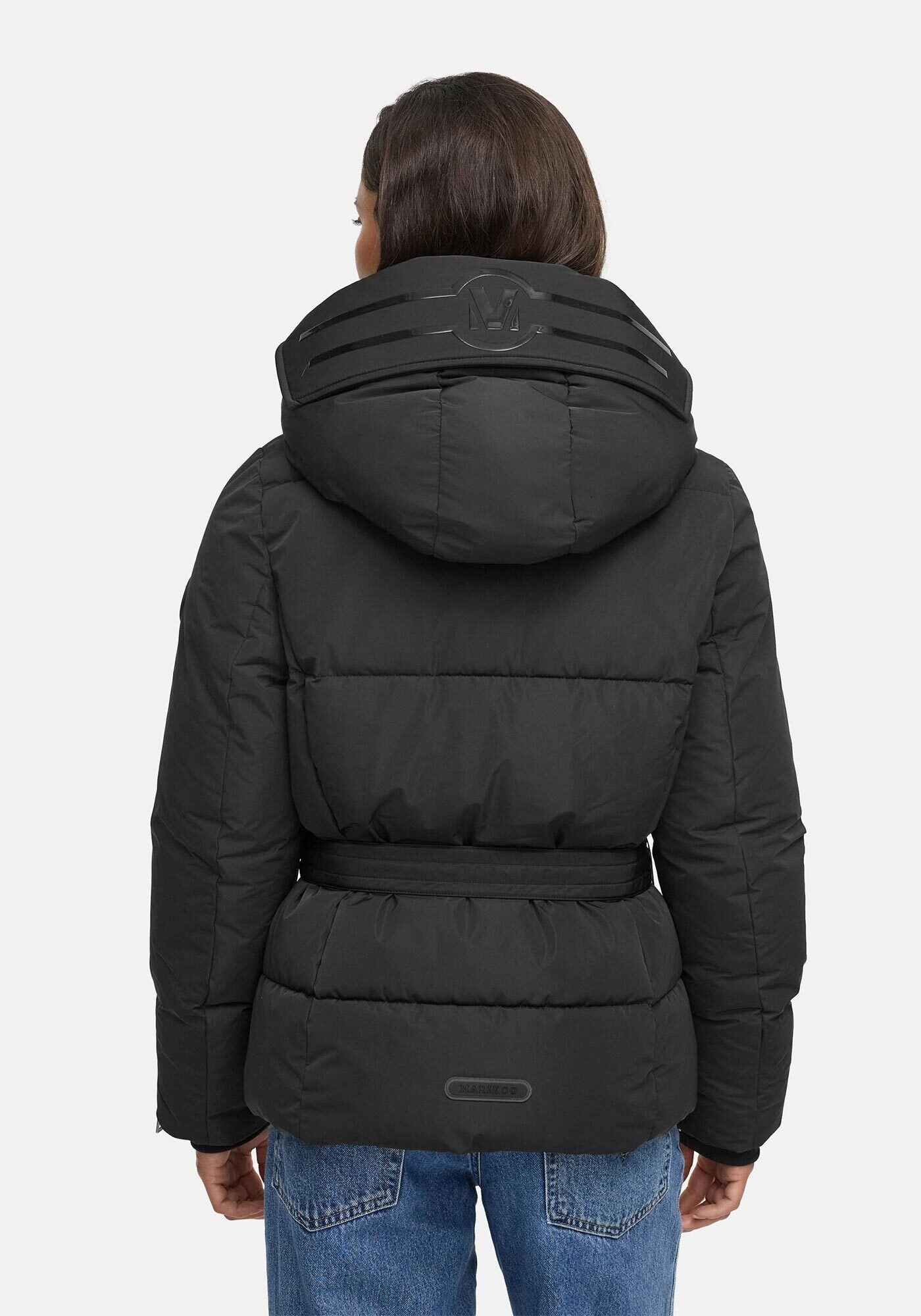 Marikoo Winterjacke »Aleynaa«, Winterjacke mit Taillengürtel
