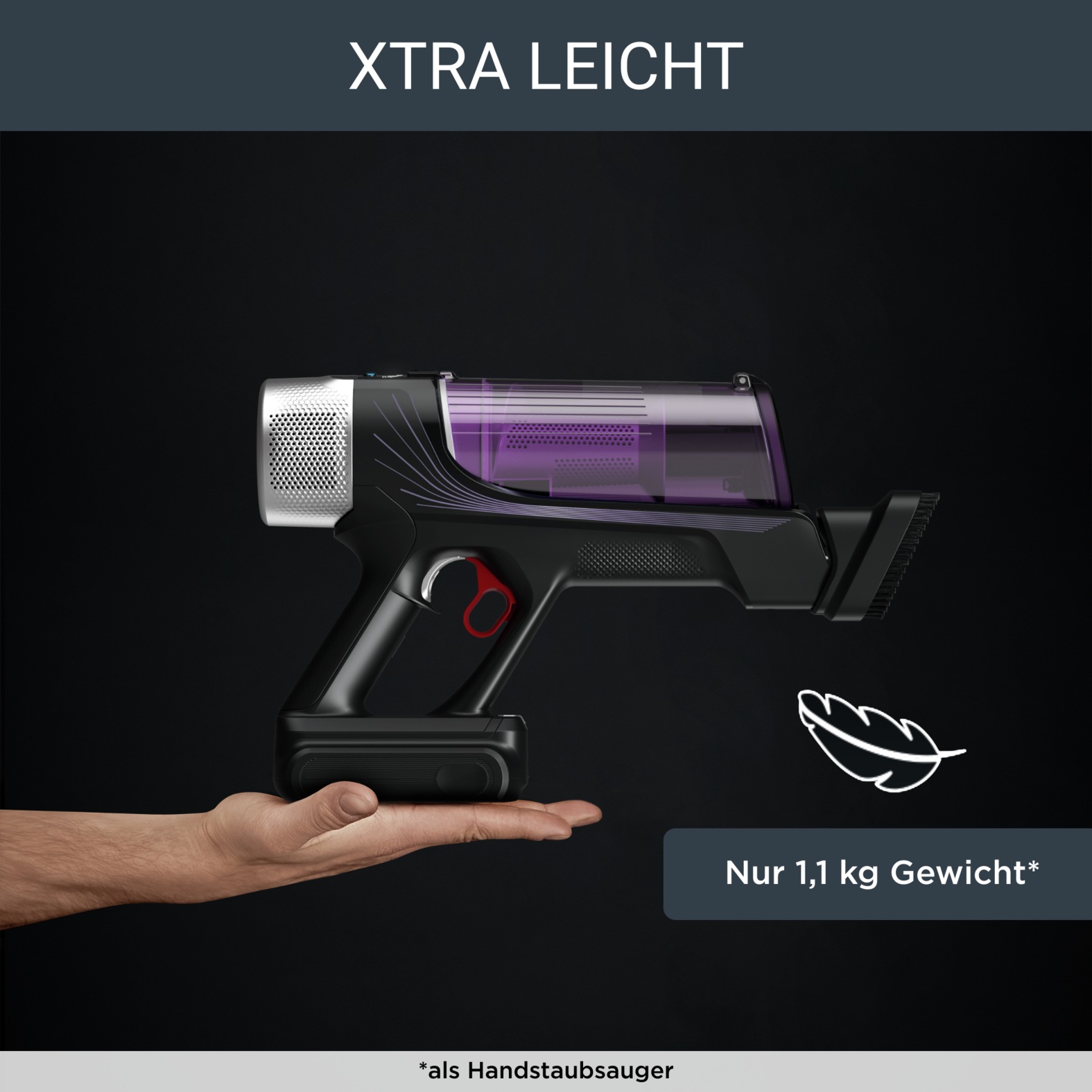 Rowenta Akku-Hand-und Stielstaubsauger »X-Force Flex 9.60 Allergy, kabellos, bis zu 100 Air Watt, ultraleicht«, hohes Fassungsvermögen, Flex-Gelenk, lange Betriebsdauer, RH203A