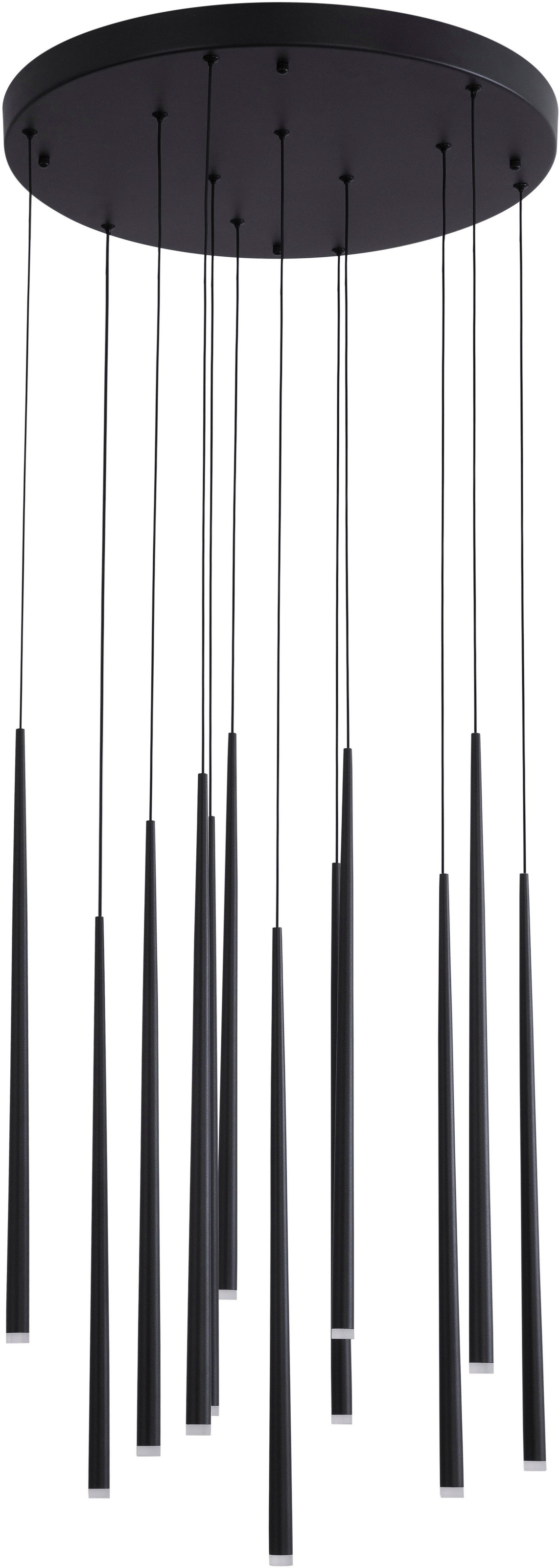 NOVA LUCE LED-Hängeleuchte "GIONO", schwarz, 12, Ø 2cm H: 230cm, 1 Stk., Leuchten