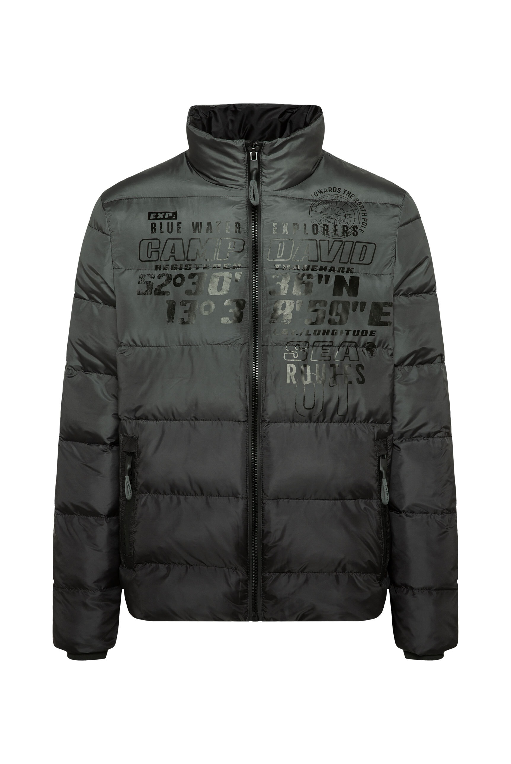 CAMP DAVID Winterjacke ohne Kapuze mit Windbreaker-Bündchen