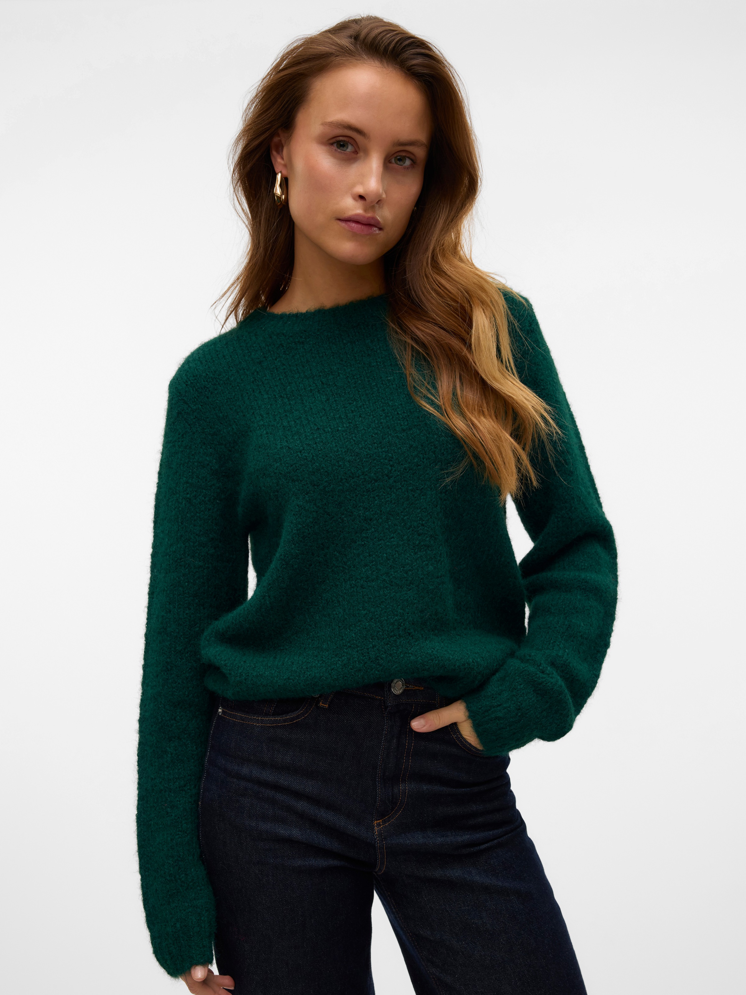 Vero Moda Strickpullover "VMNOVAH LS O-NECK PULLOVER GA NOOS" günstig online kaufen