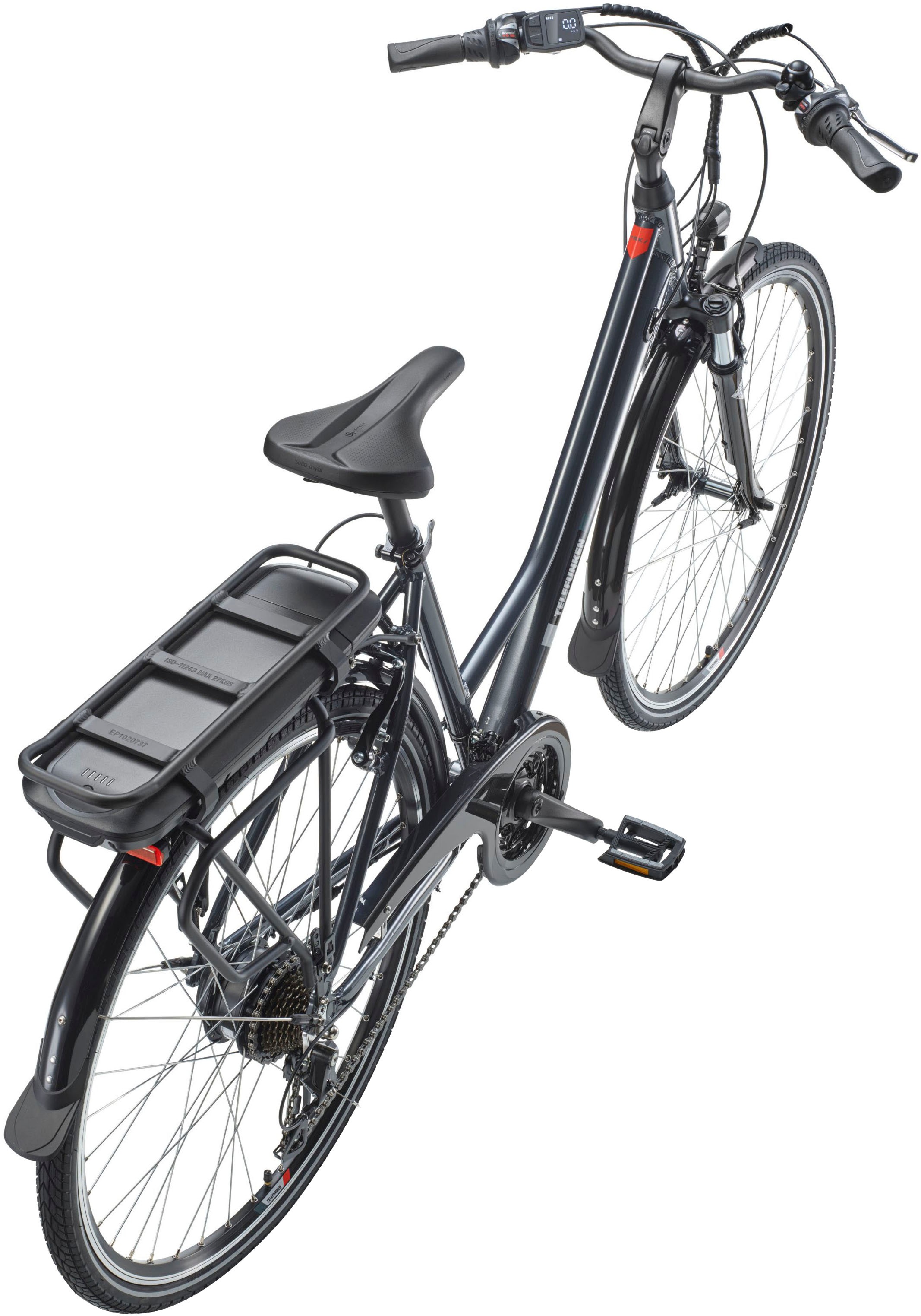 Thumbnail - Telefunken "E-Trekking Expedition XT485 Damen" 21 Gang Shimano Acera Schaltwerk Kettenschaltung Heckmotor 250 W Pedelec,...