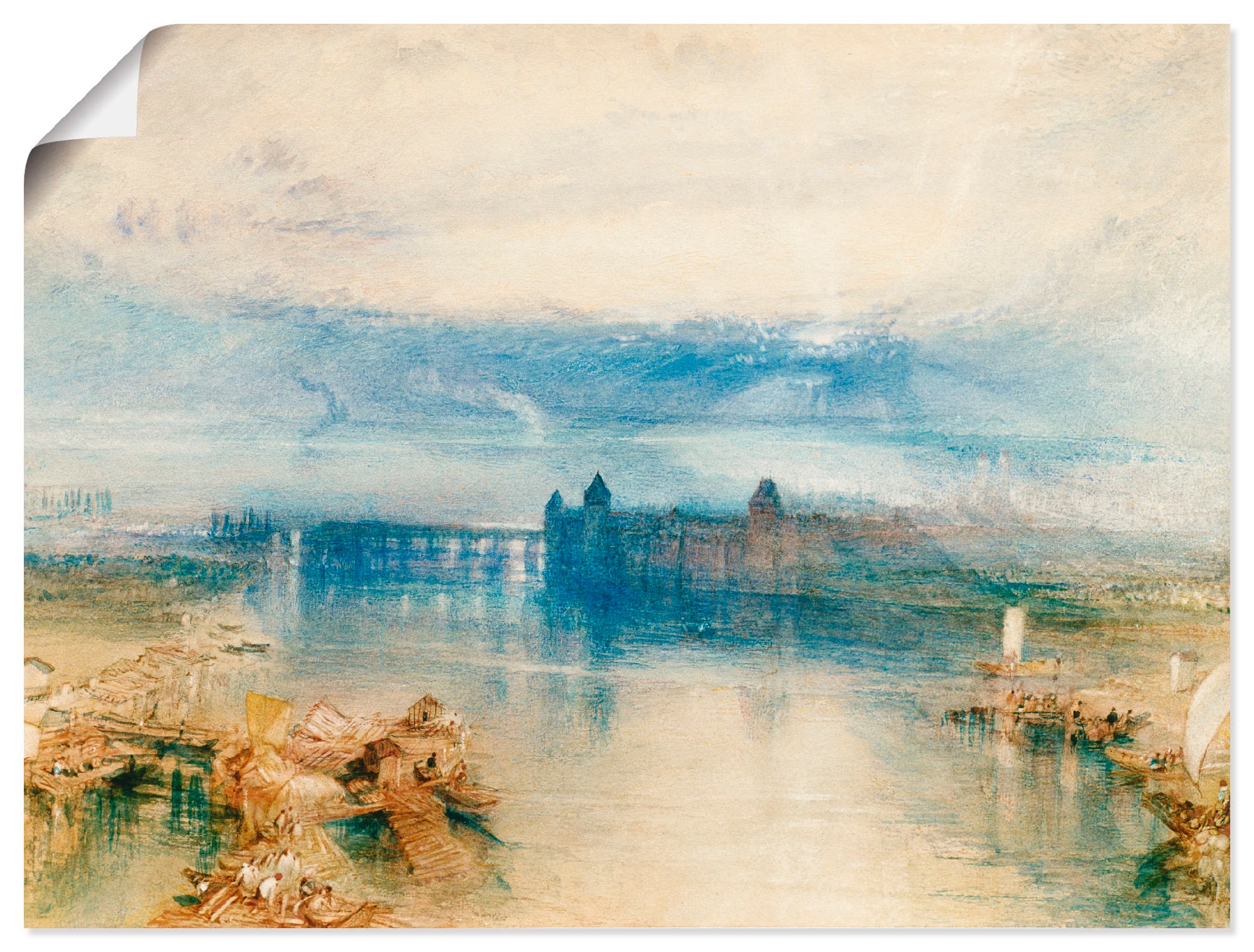 Artland Wandbild »Konstanz 1842«, Gewässer, als versch. bestellen oder in | Leinwandbild, St.), Poster Wandaufkleber (1 Größen BAUR