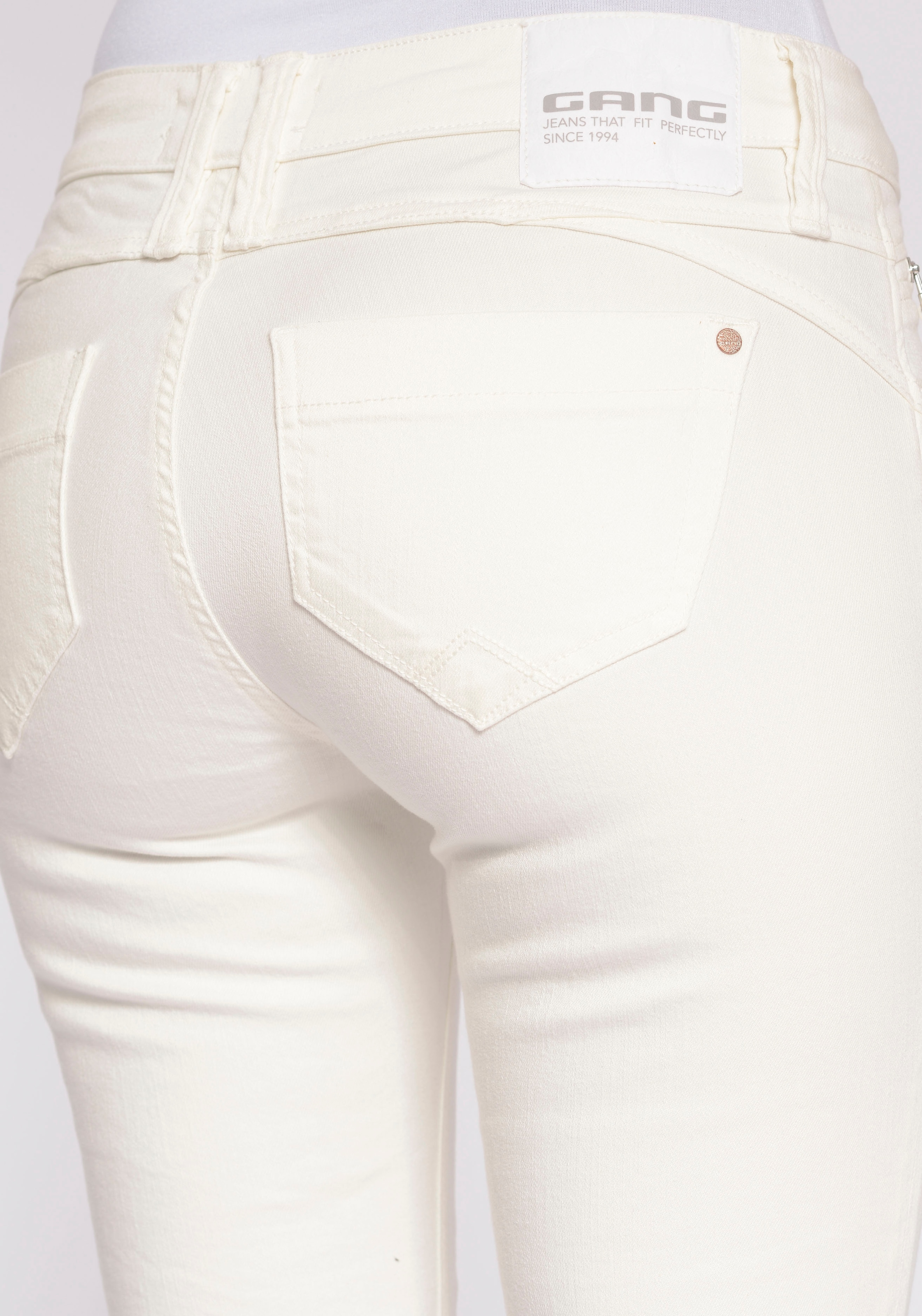 GANG Bootcut-Jeans mit Style an »94NIKITA Zipper kaufen BAUR | 5-Pocket der Coinpocket FLARED«