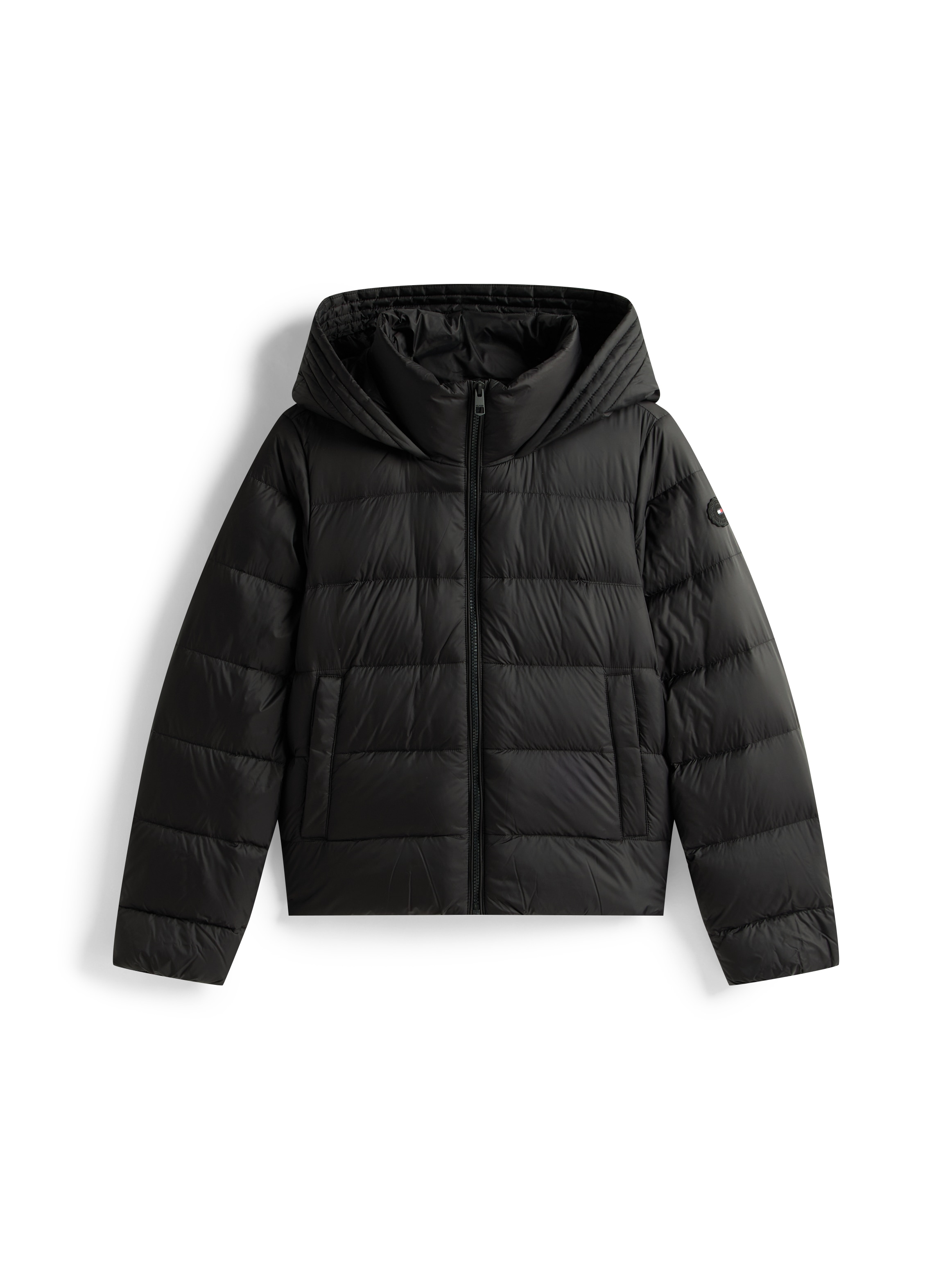 Tommy Hilfiger Steppjacke »LW DOWN CASUAL JACKET« mit Kapuze mit Logoprägung