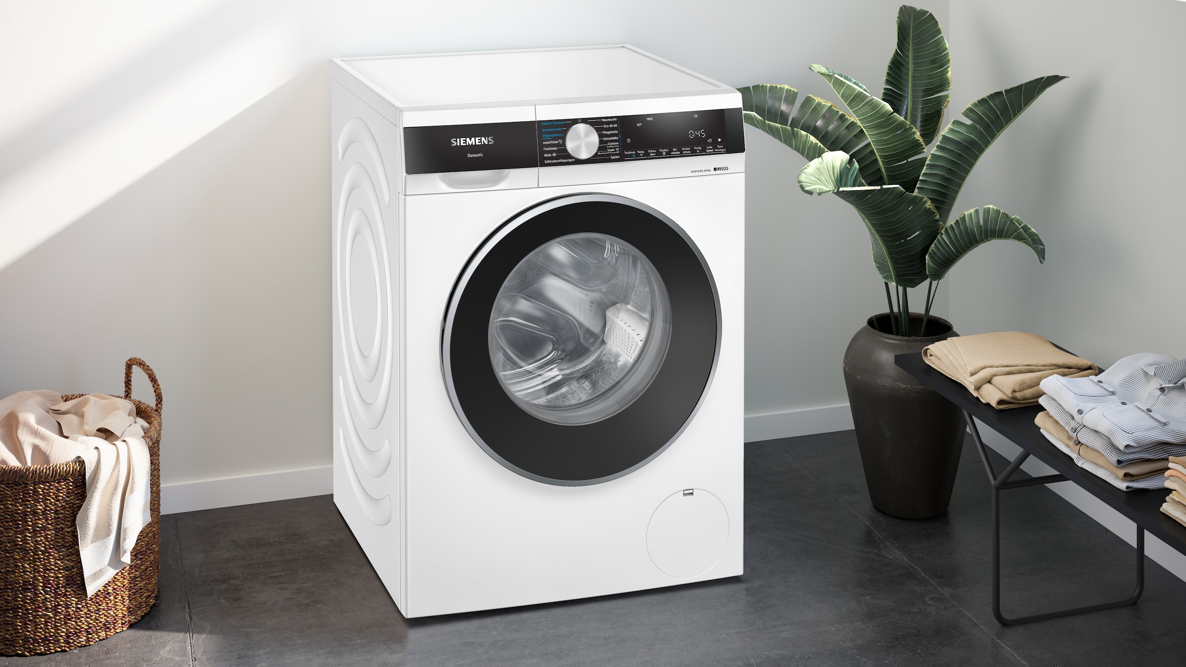SIEMENS Waschtrockner »WN44G242« iQ500 9 kg /6 kg 70 dB(A)