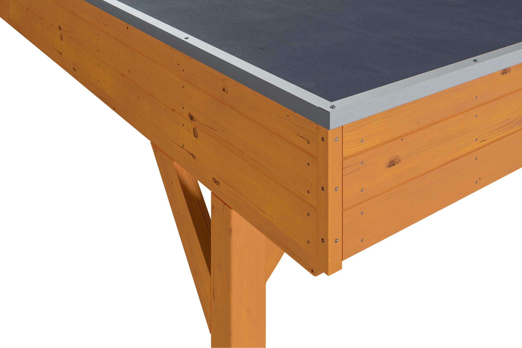 Skanholz Doppelcarport »Grunewald«, hellbraun, mit EPDM-Dach