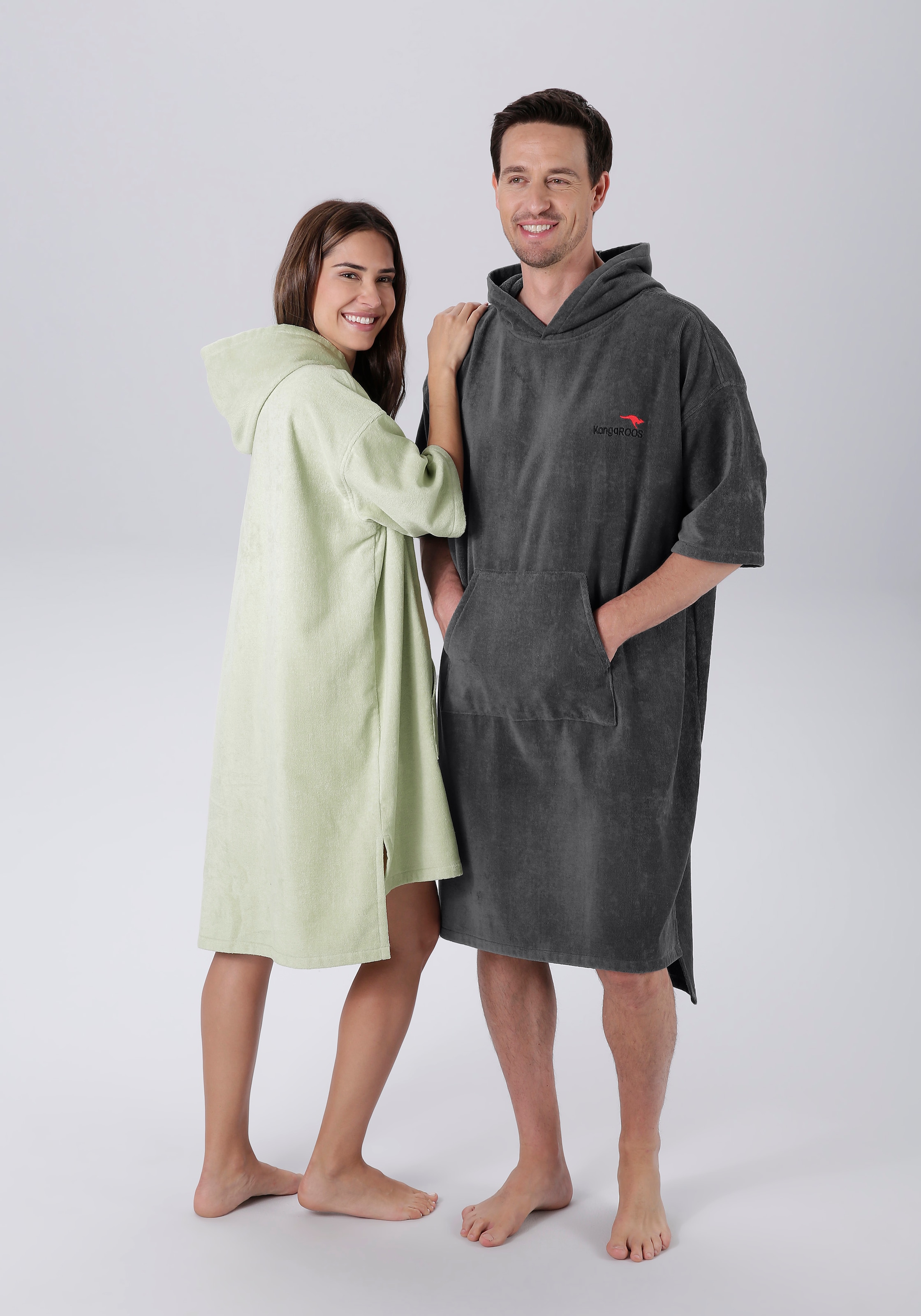 Badeponcho »Summer«, (1 St.), Surf Poncho, Kapuze, mit Bauchtasche