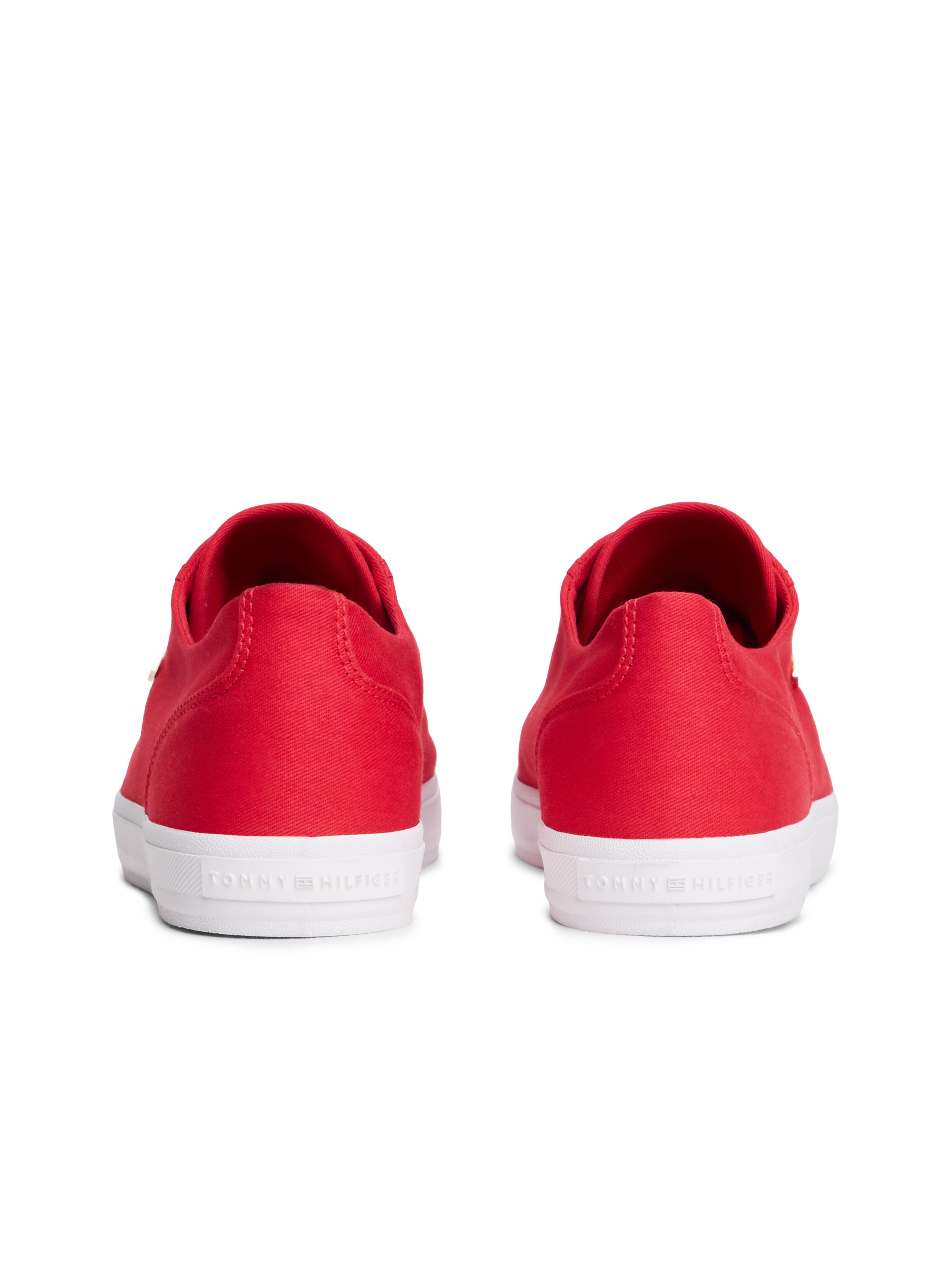 Tommy Hilfiger Plateausneaker »TH FOXING SNEAKER CANVAS«  Freizeitschuh, Halbschuh, Schnürer mit Logostickerei