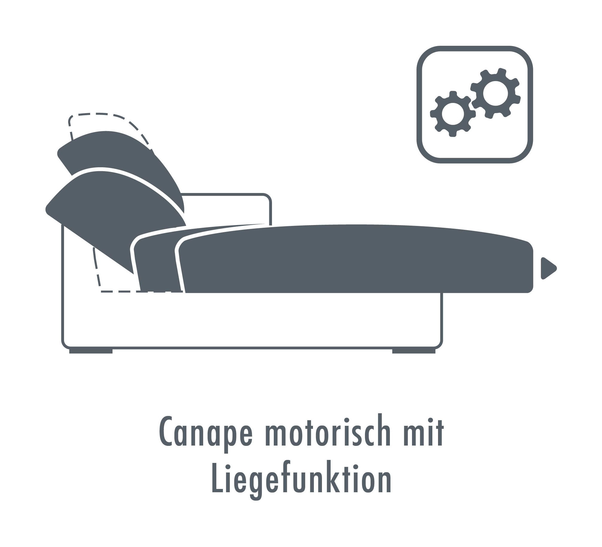 Die PlanBar Ecksofa »PN-EM20028 L-Form ohne Kopfstützen«, wahlweise mit motorischem Canape