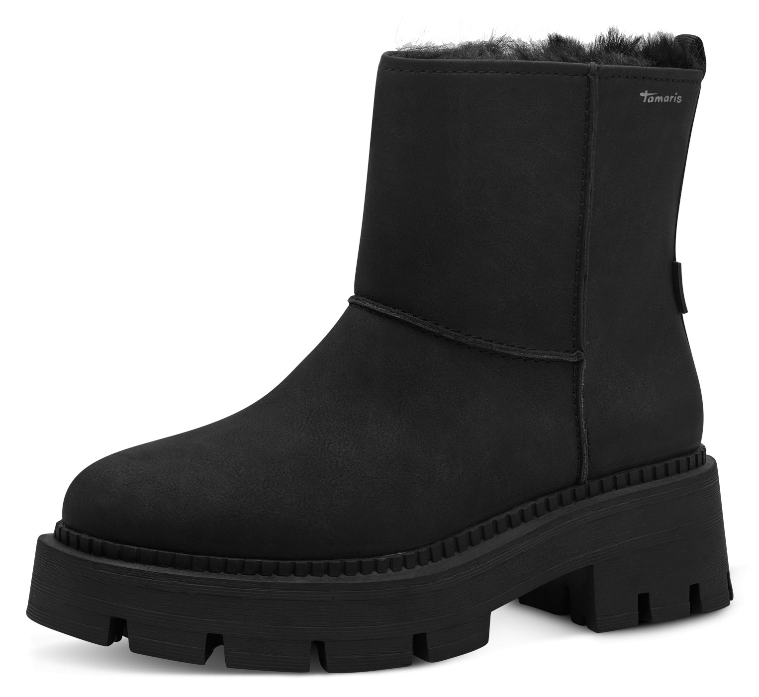 Winterboots, Blockabsatz, Winterstiefelette, Outdoorschuh mit Duo Tex-Ausstattung