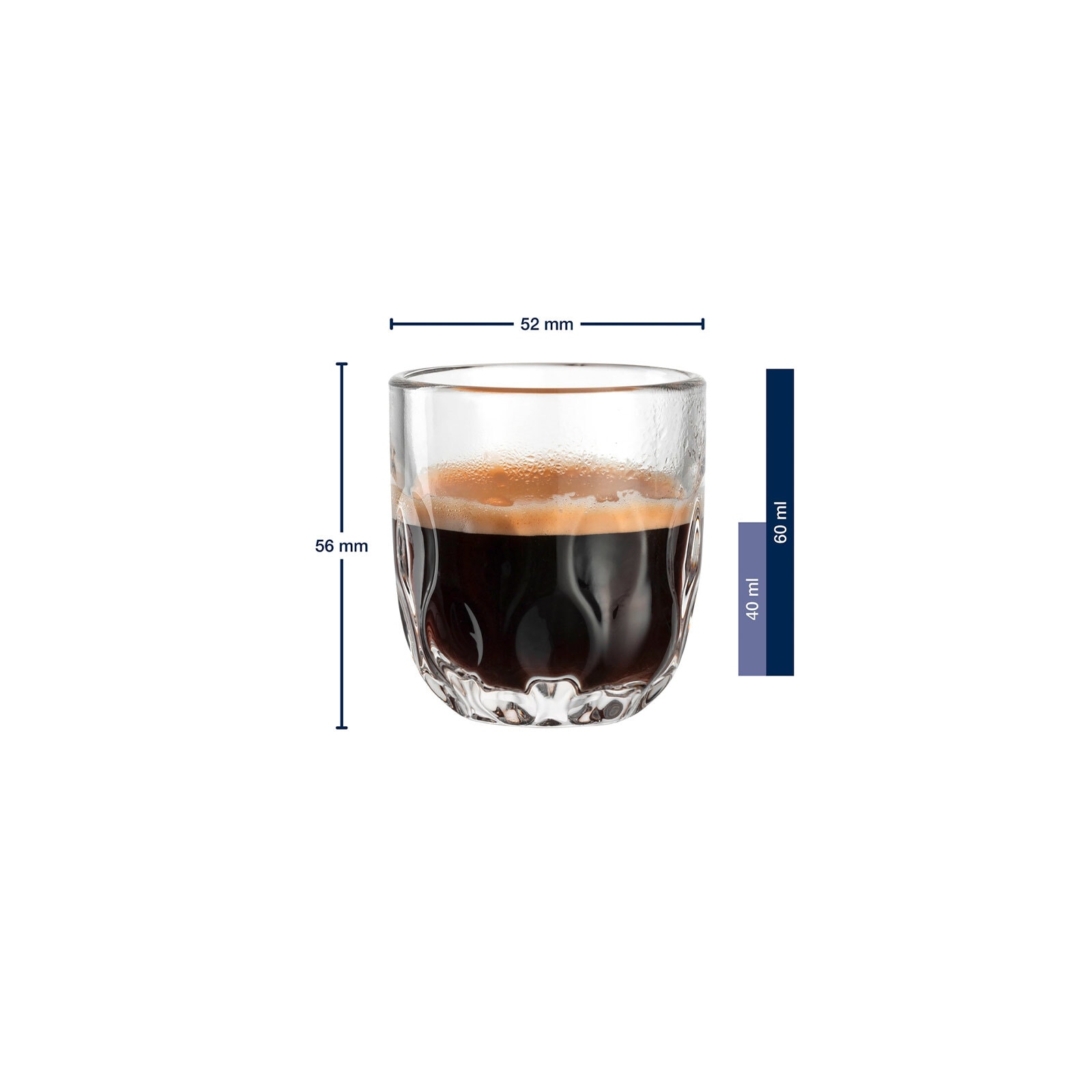 LEONARDO Espressoglas »Espressogläser (3) Gocce 60 ml 6er Set transparent«