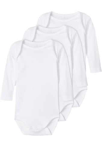 Name It Langarmbody »NBNBODY 3P LS SOLID WHITE...