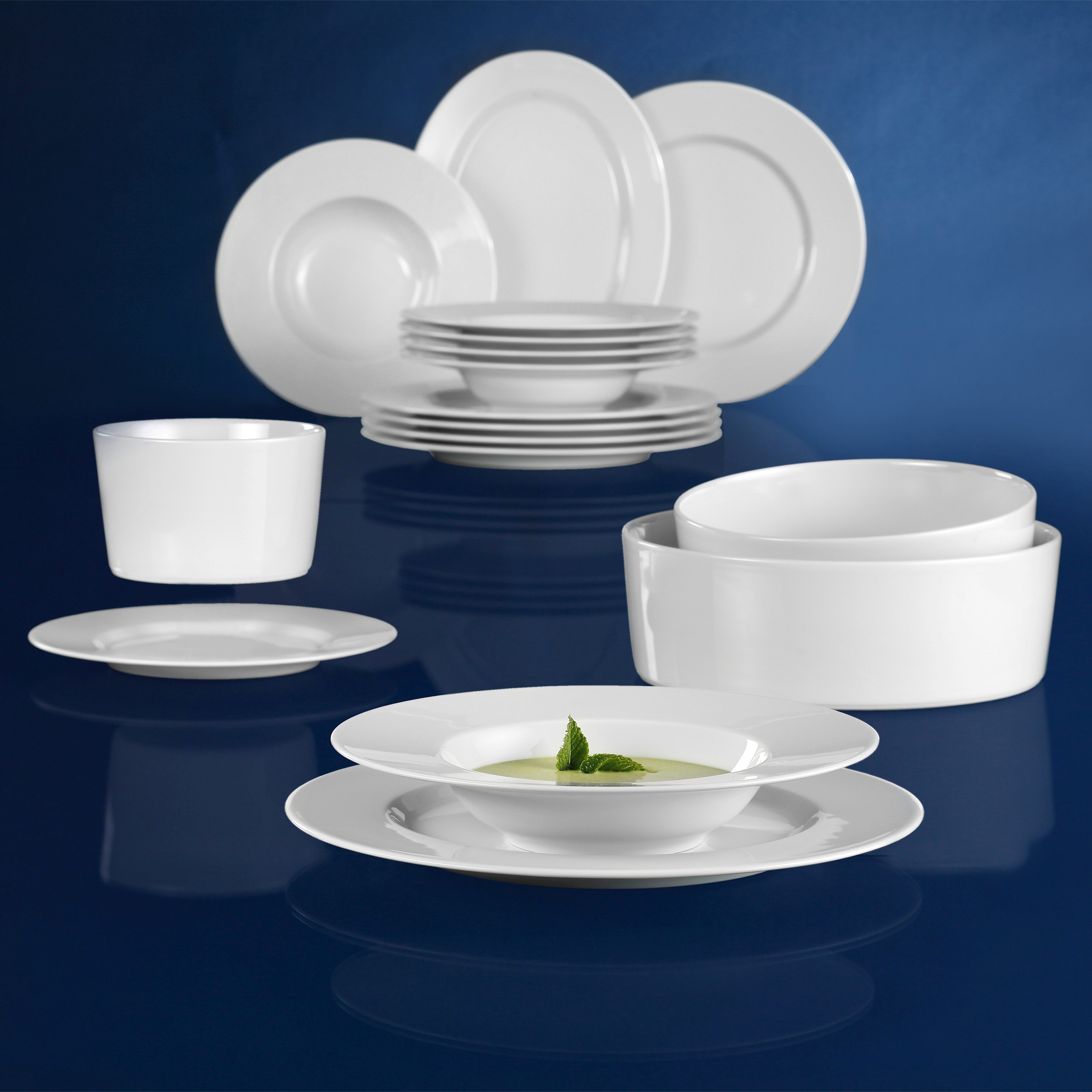 Seltmann Weiden Tafelservice »Geschirr-Set No Limits«, (Set, 12 tlg.), Teller-Set, Suppenteller, Made in Germany, 12 Teile, für 6 Personen