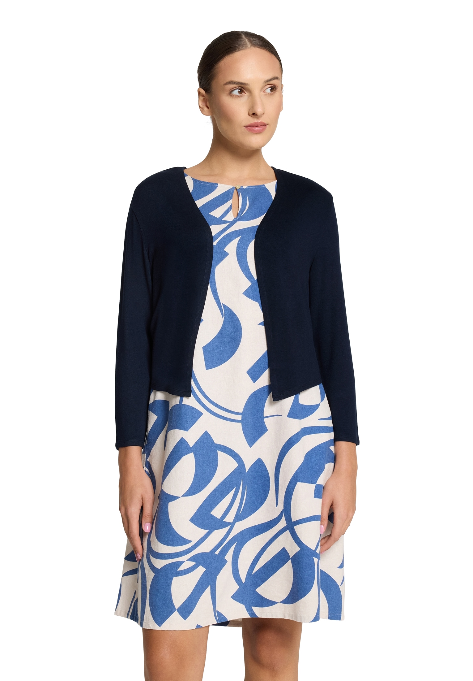 Betty Barclay Shirtjacke "Betty Barclay Damen Bolero-Jacke mit 3/4 Arm", (1 günstig online kaufen
