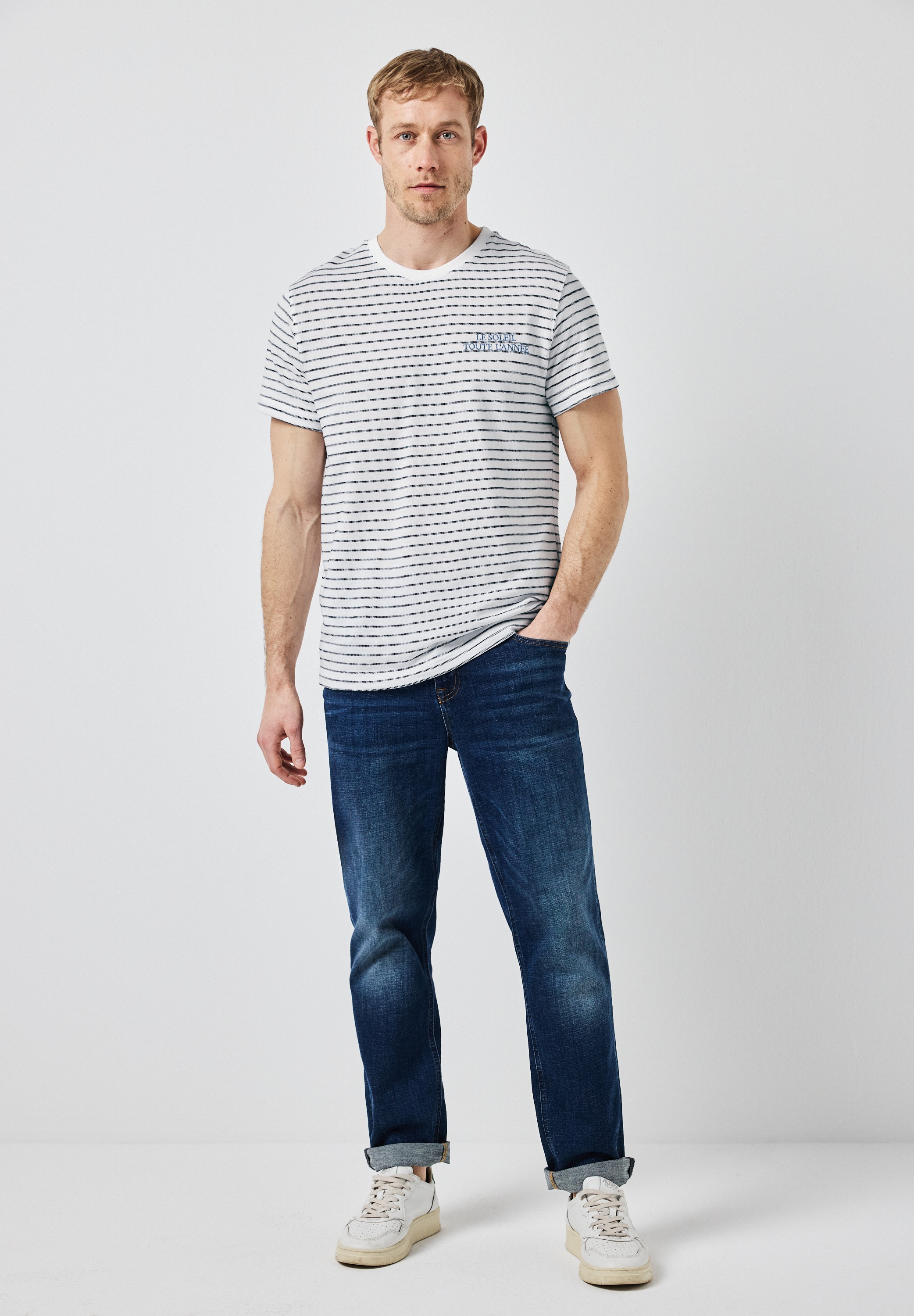 STREET ONE MEN T-Shirt, mit Wording